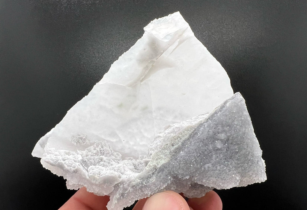 Quartz Chalcedony with Chlorite Inclusions: Deep Blue Mineral Stone