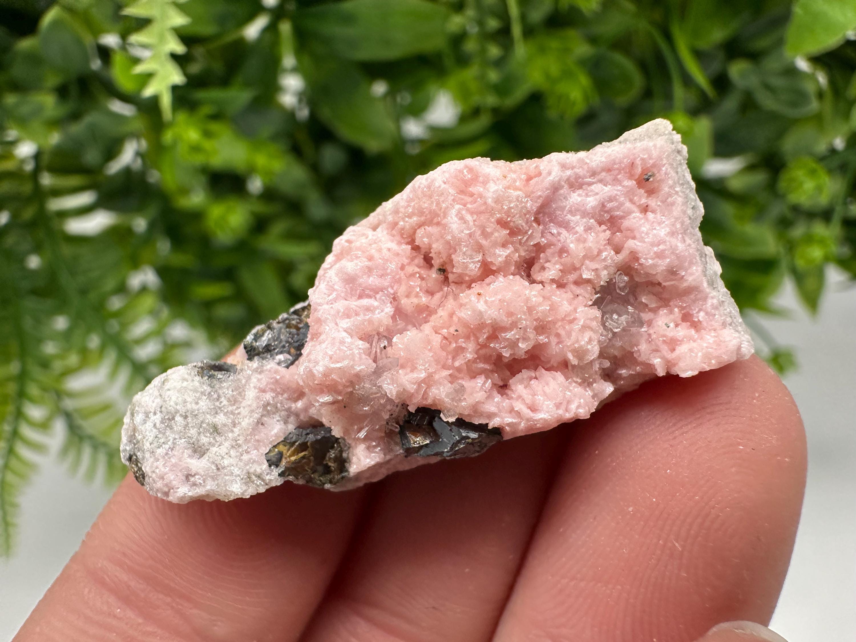 Pink Rhodochrosite Crystal: Starnica Mine, Bulgaria, Home Decor