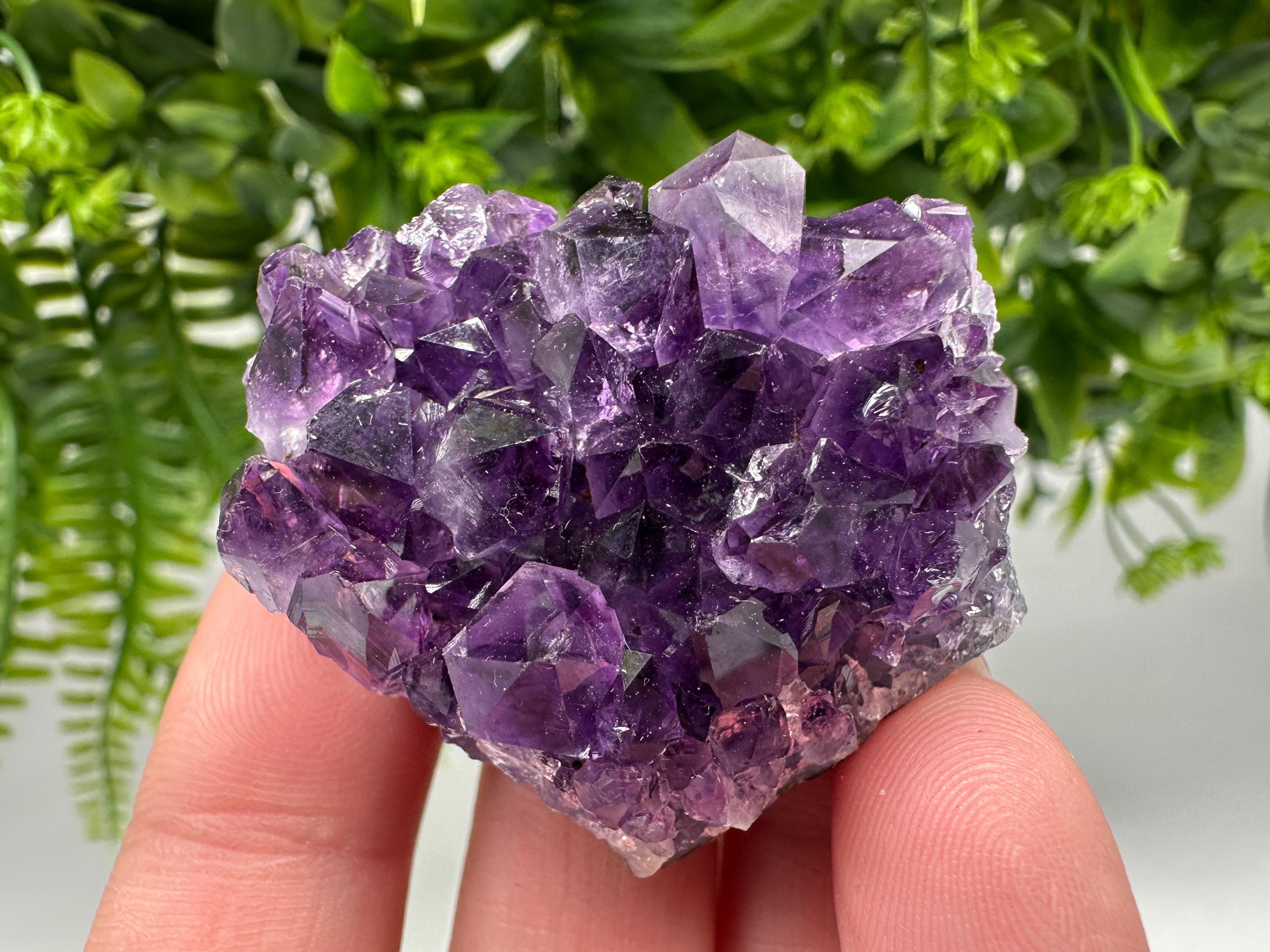 Uruguay Amethyst Crystal: Purple Quartz Home Decor, Energy Stone