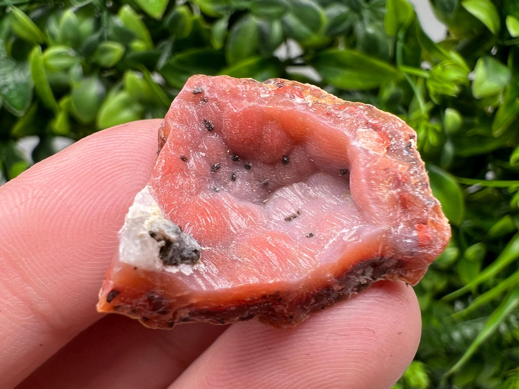Red Chalcedony Crystal, Moroccan Mineral Specimen, Souvenir Gift