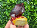 XXL Laboratory Pruskite Ruby Crystal on Matrix
