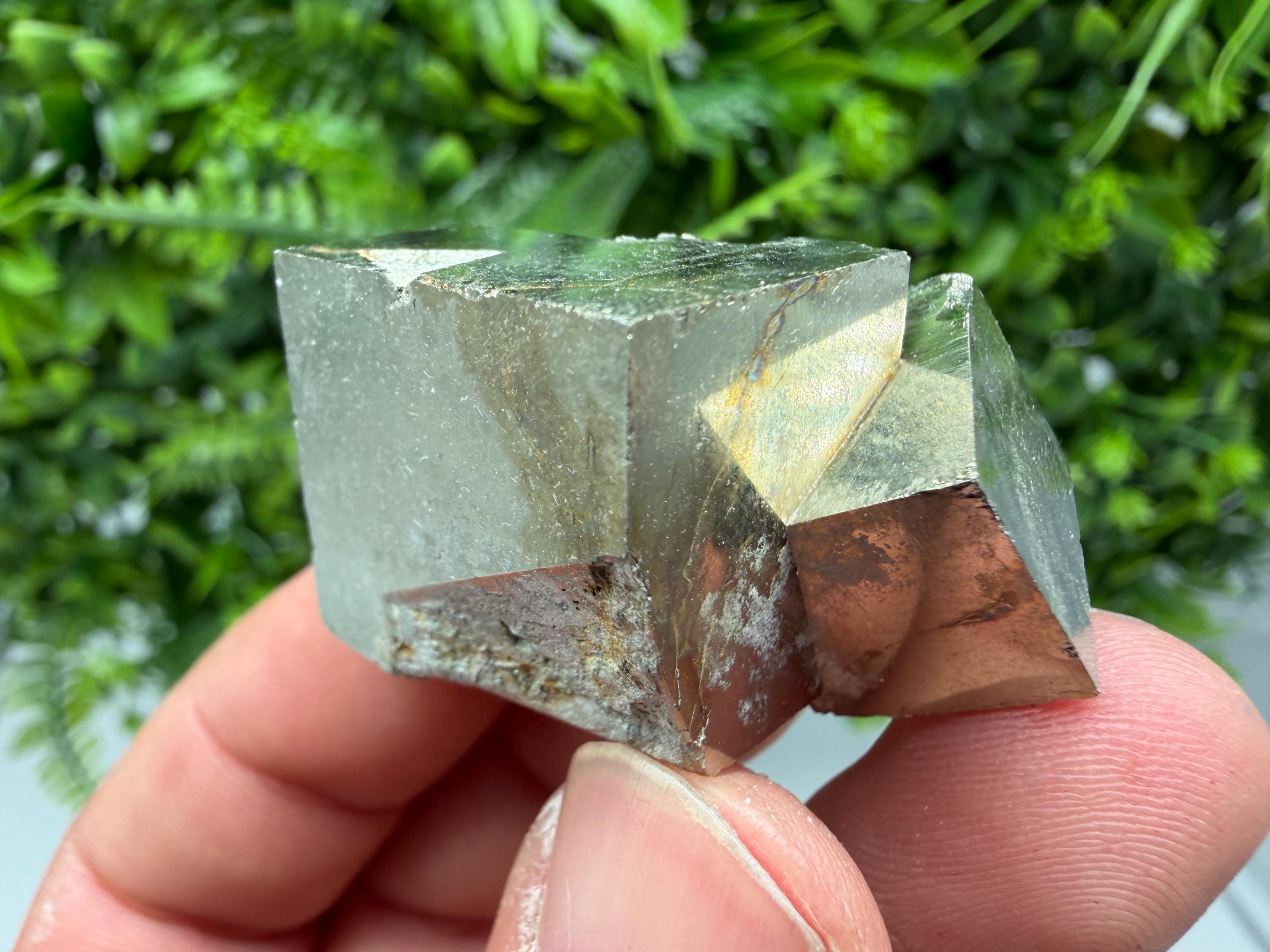 Interjoined Pyrite Cube, Shiny Home Decor Stone, La Rioja Spain