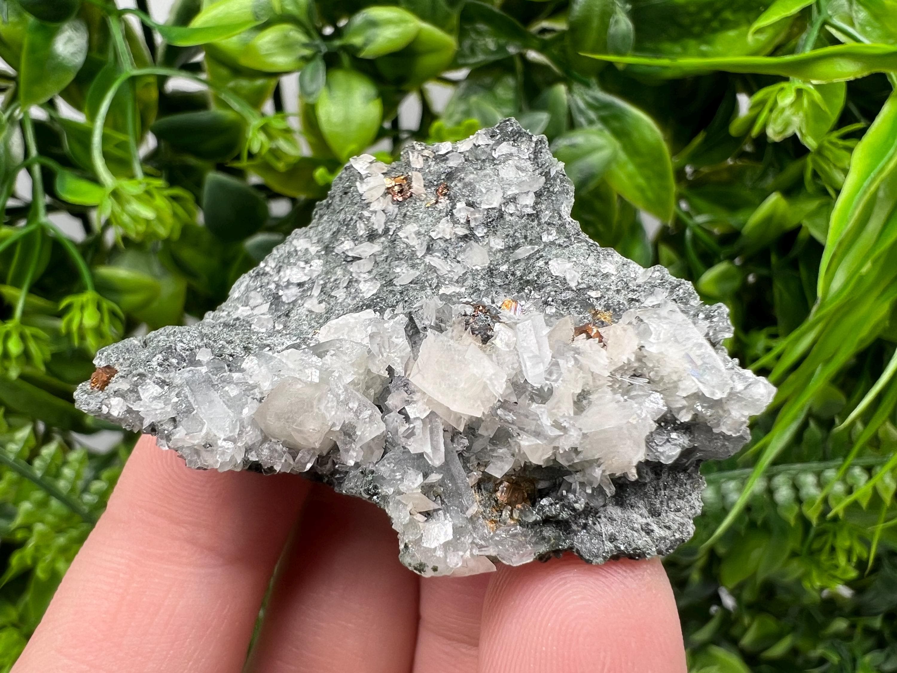 Calcite on Quartz Specimen, Borieva Mine, Madan Bulgaria