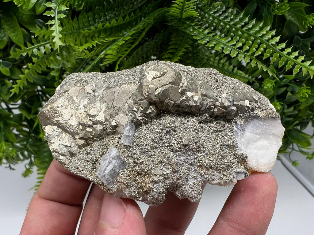 Barite Marcasite Cluster on Chalcedony - Androvo Mine Bulgaria