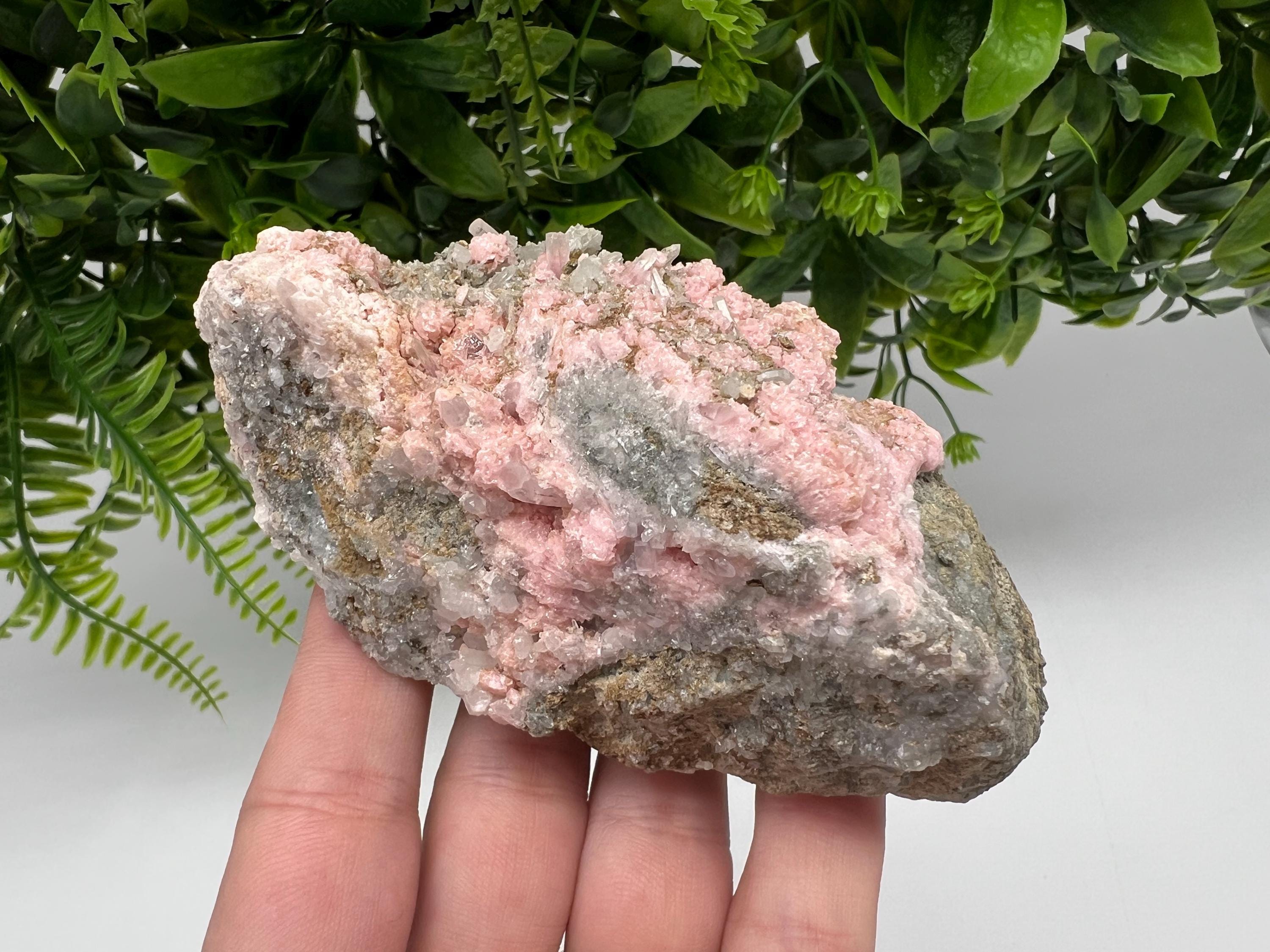 Pink Rhodochrosite Crystal: Starnica Mine, Bulgaria - Home Decor Stone