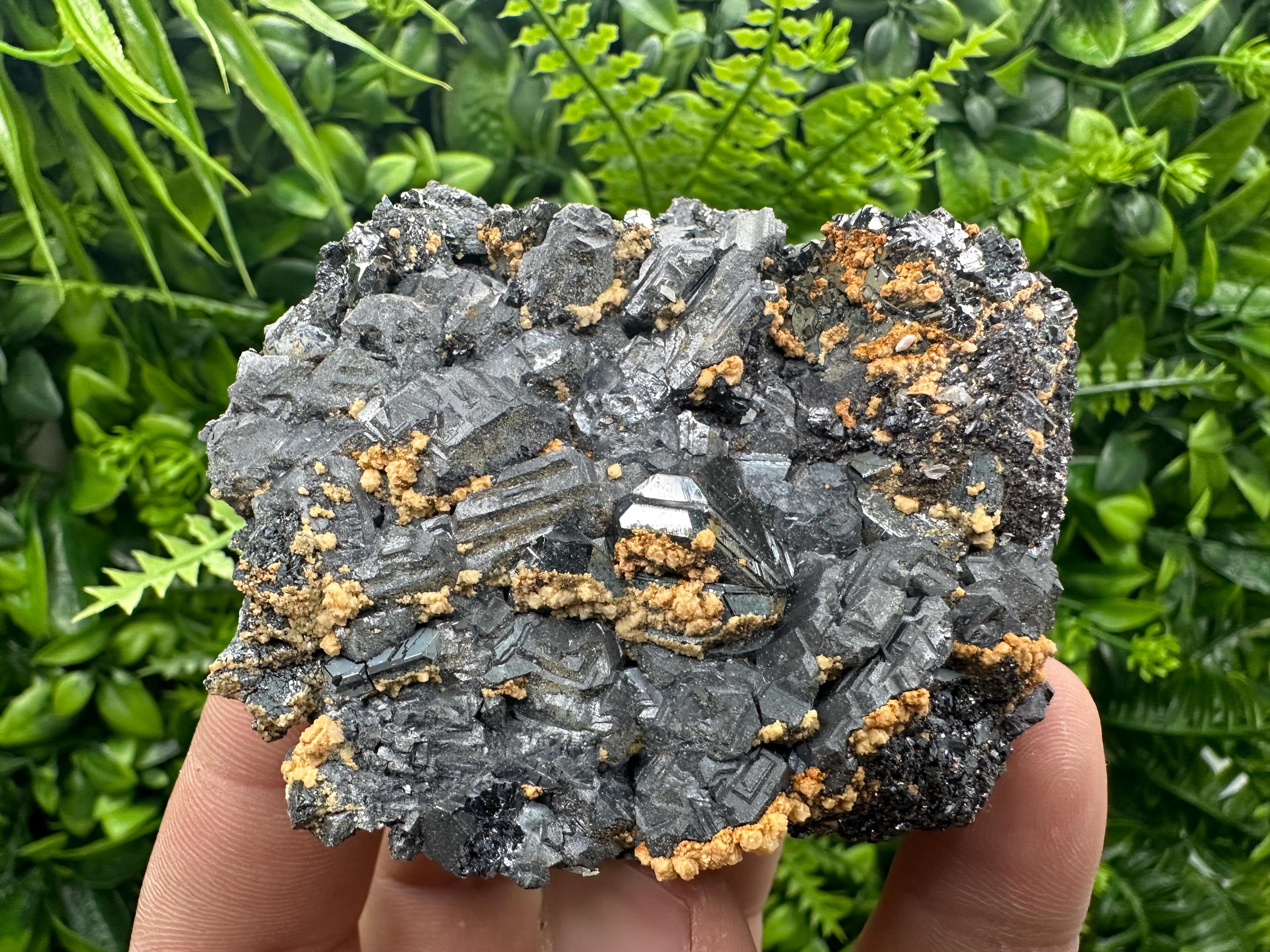 Galena Spinel with Dolomite and Sphalerite, Krushev Dol Mine Mineral Specimen