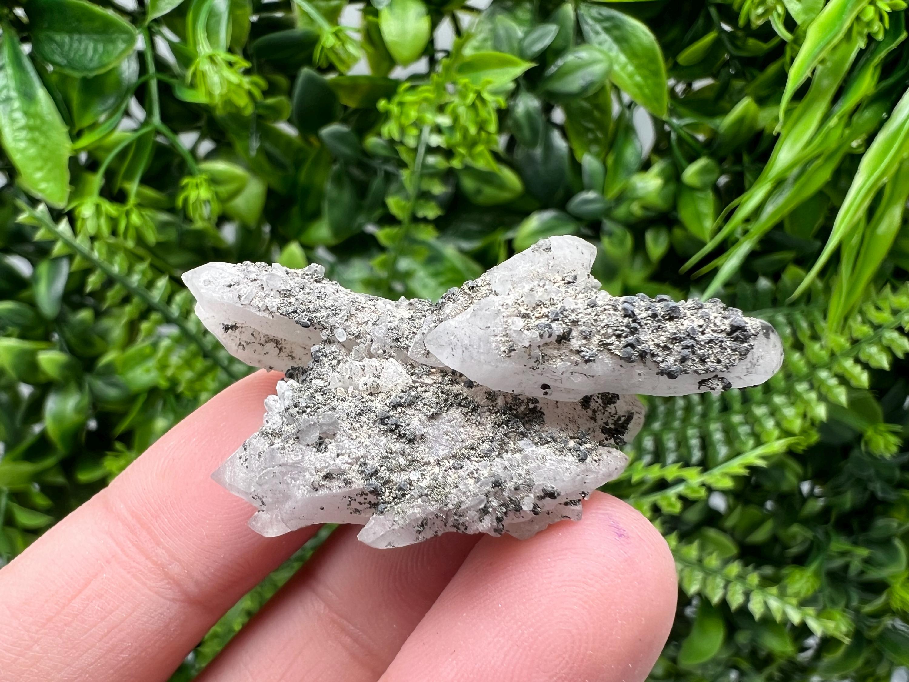 Green Quartz Specimen: Chlorite and Sphalerite Inclusions, Madan Bulgaria