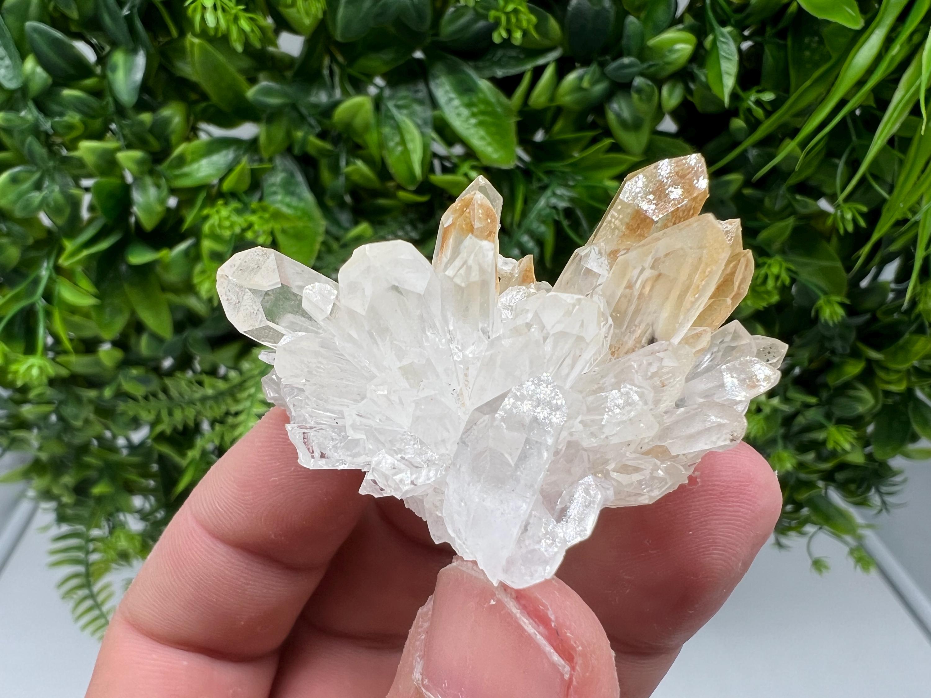 Stunning Quartz covered whit iron oxide limonite natural minerals souvenir crystal home decor stone collection minerals 9 th September mine