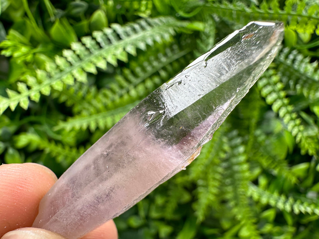Amethyst Phantom Quartz Crystal, Chalcedony Chlorite Inclusions, Bulgaria