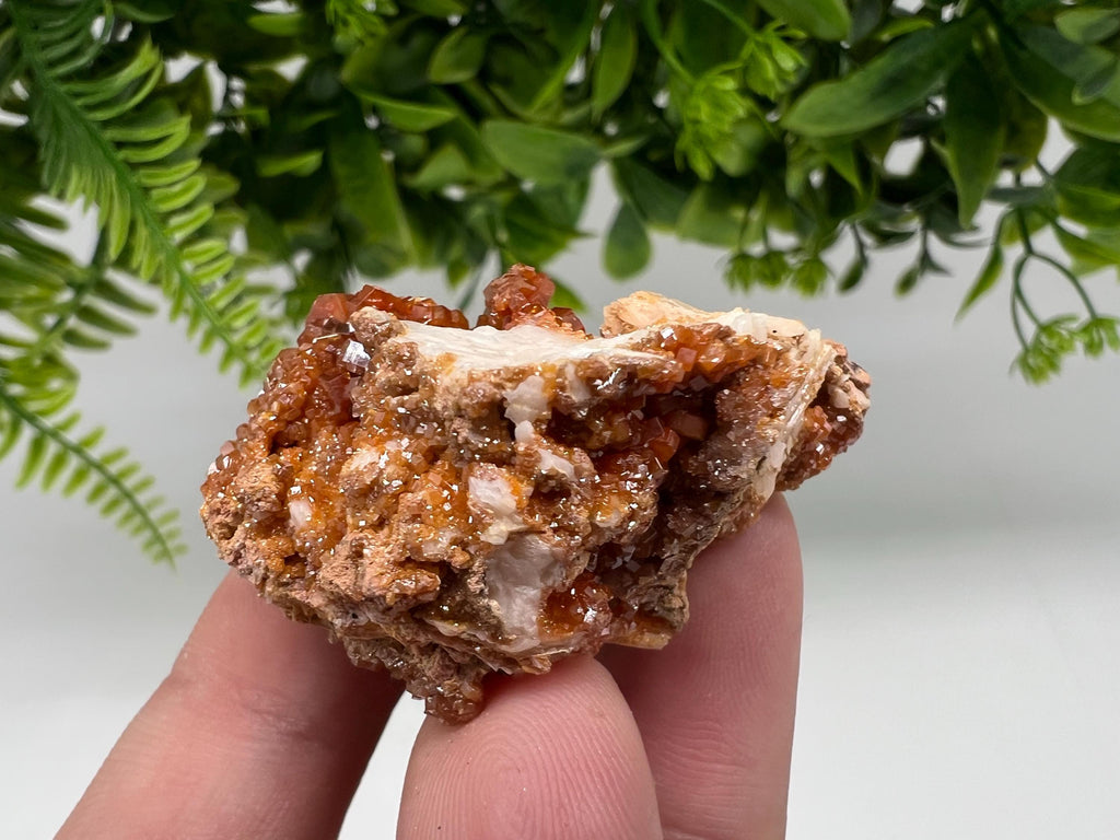 Red Vanadinite on Barite from Marocco,crystal minerals Speciment cluster Vanadinite crystal Vanadinite Geology Vanadinite cluster minerals