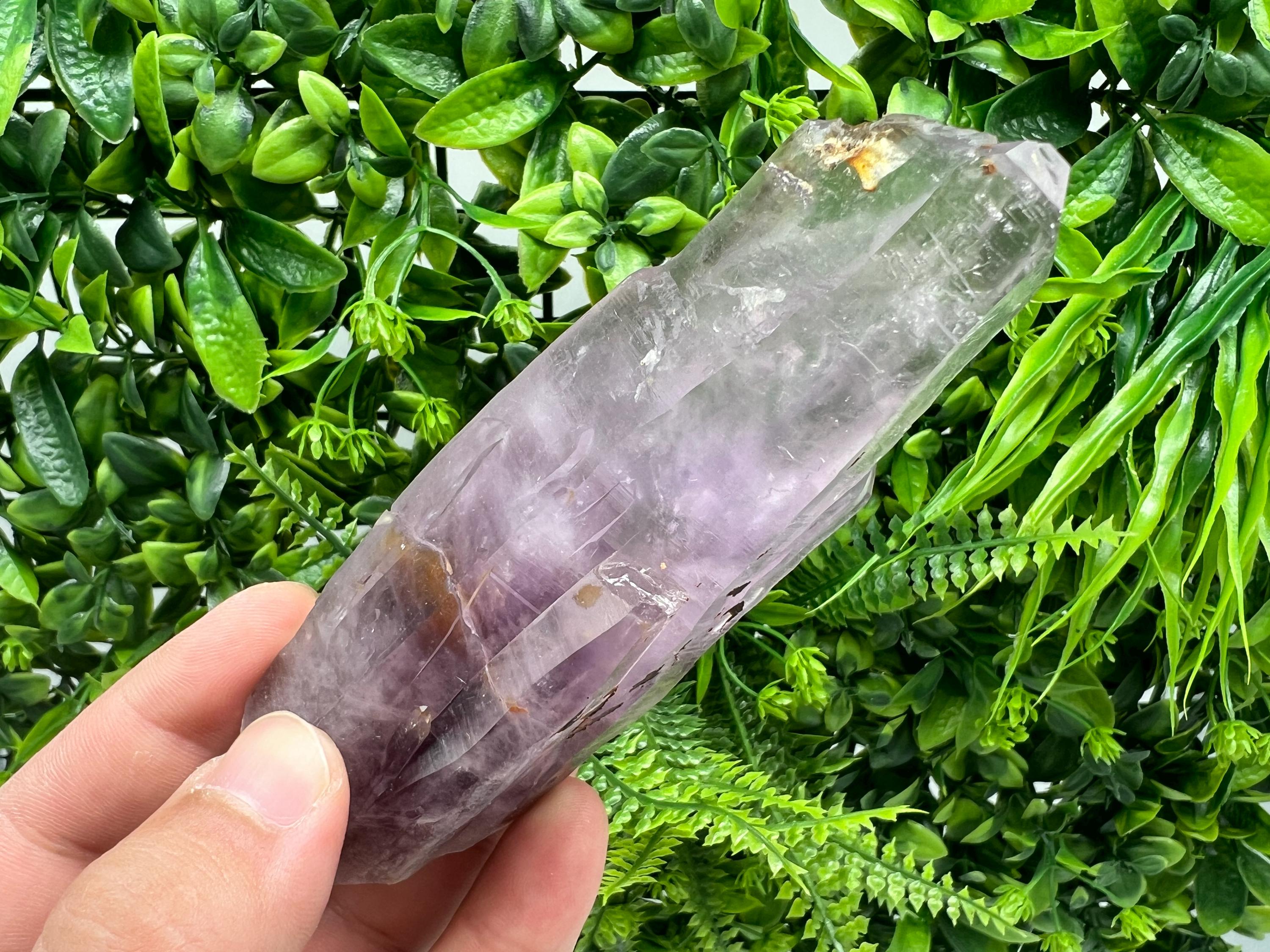 LARGE Amethyst Phantom whit Cerusite, natural minerals souvenir crystal,collectors specimen,rare crystal,rare Amerhyst,gift,souvenir