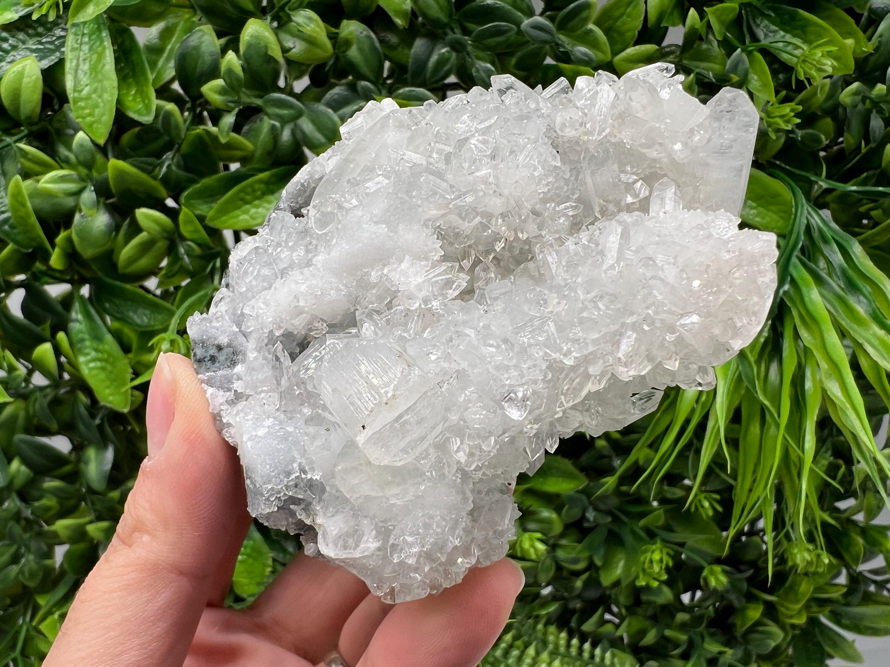 STUNNING Transparent Apophyllite on Chalcedony, natural, collection minerals specimen, India Minerals, Crystal, Stone Mineral Specimens India