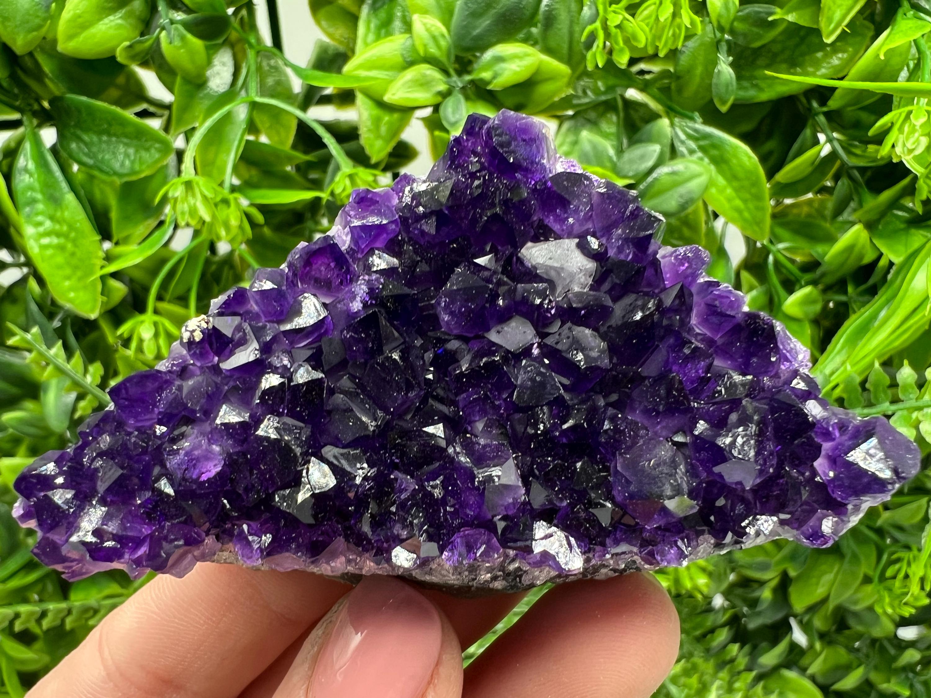 Uruguay Amethyst Crystal: Purple Quartz Home Decor, Energy Stone