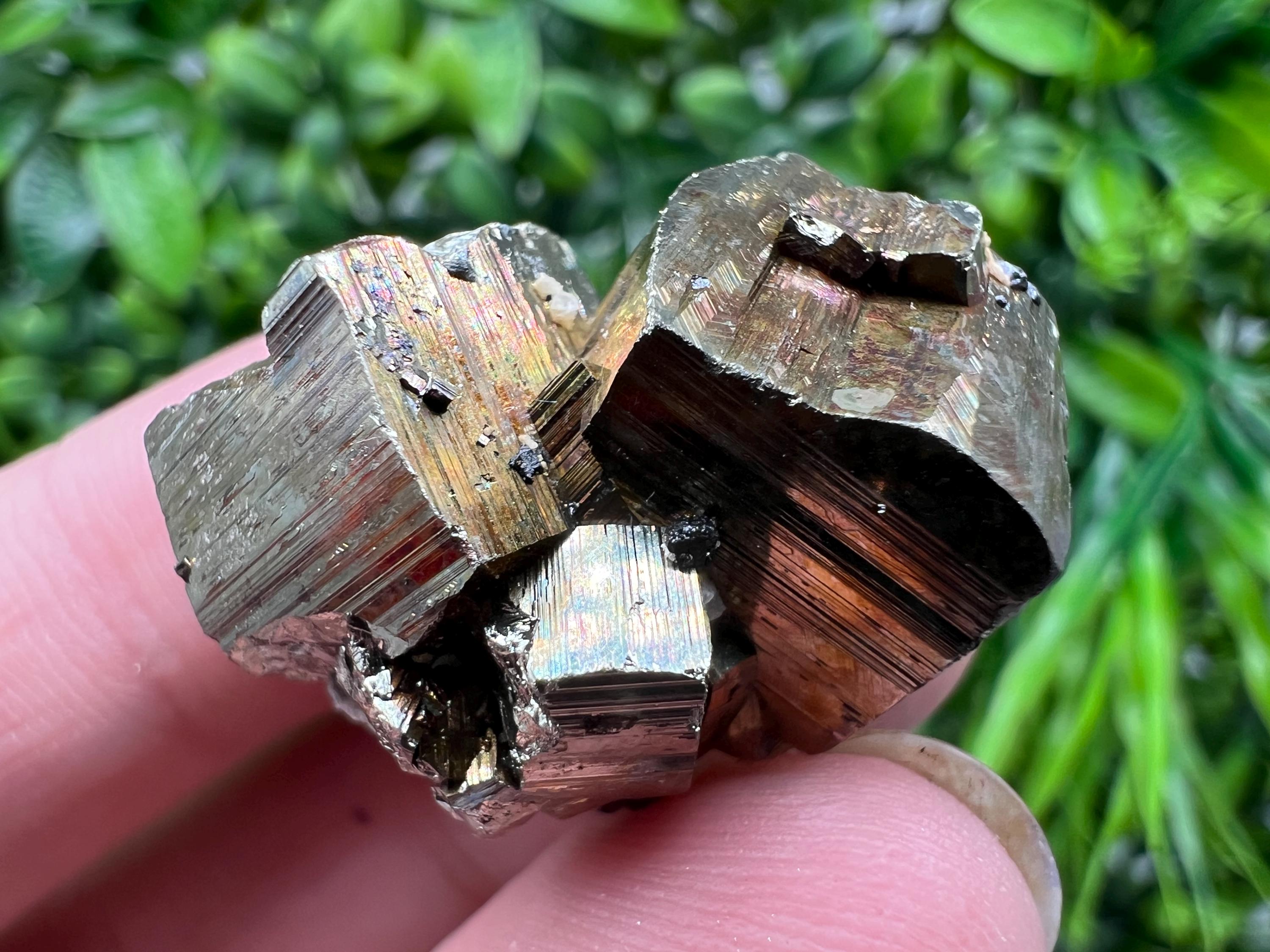 Wonderful Rainbow Pyrite whit Calcite,natural minerals souvenir Crystal,collection stone,rare minerals,home decor,Borieva Bulgaria