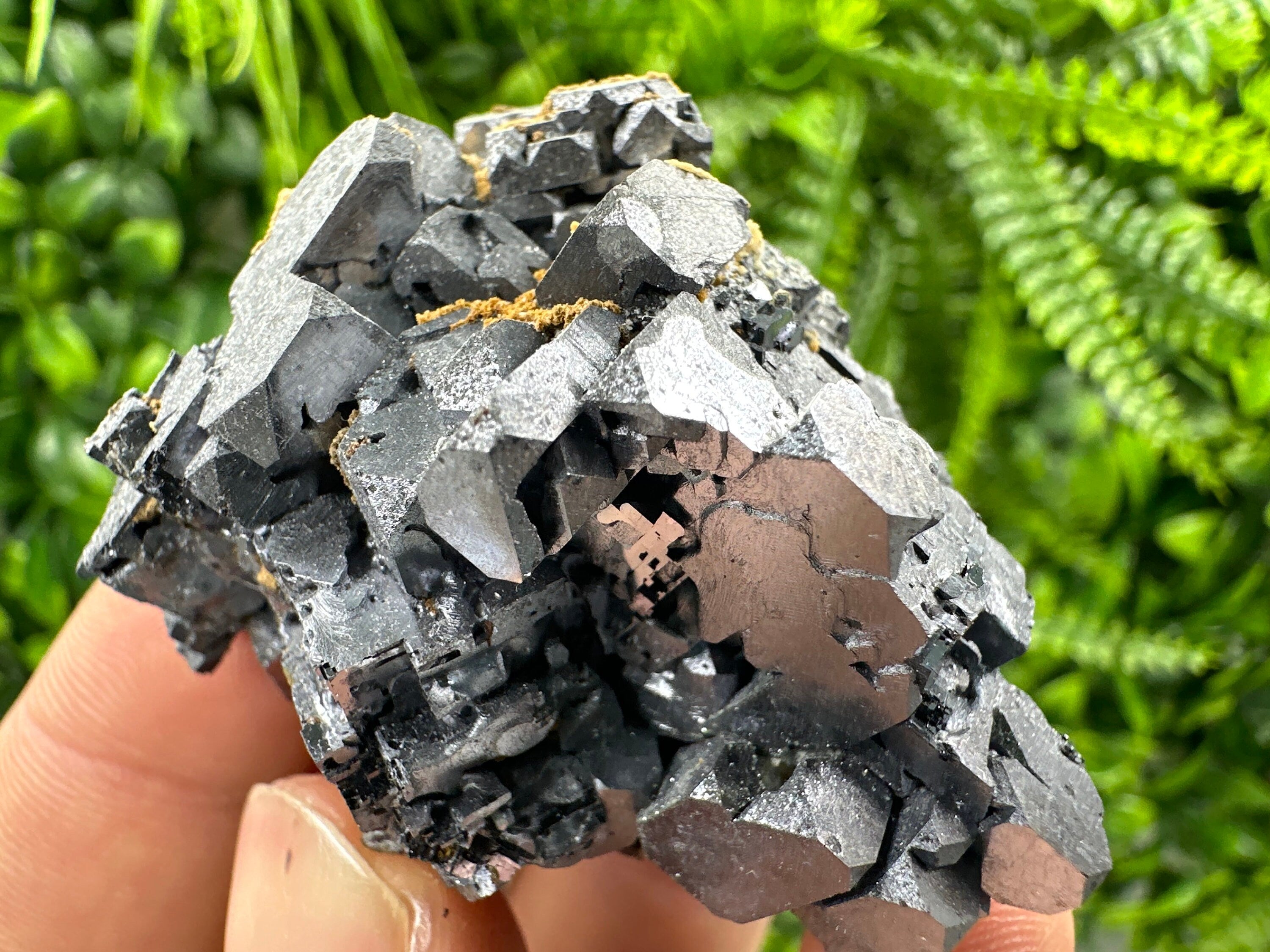 Rare Skeleton Galena Cluster: Natural Crystal Mineral Souvenir