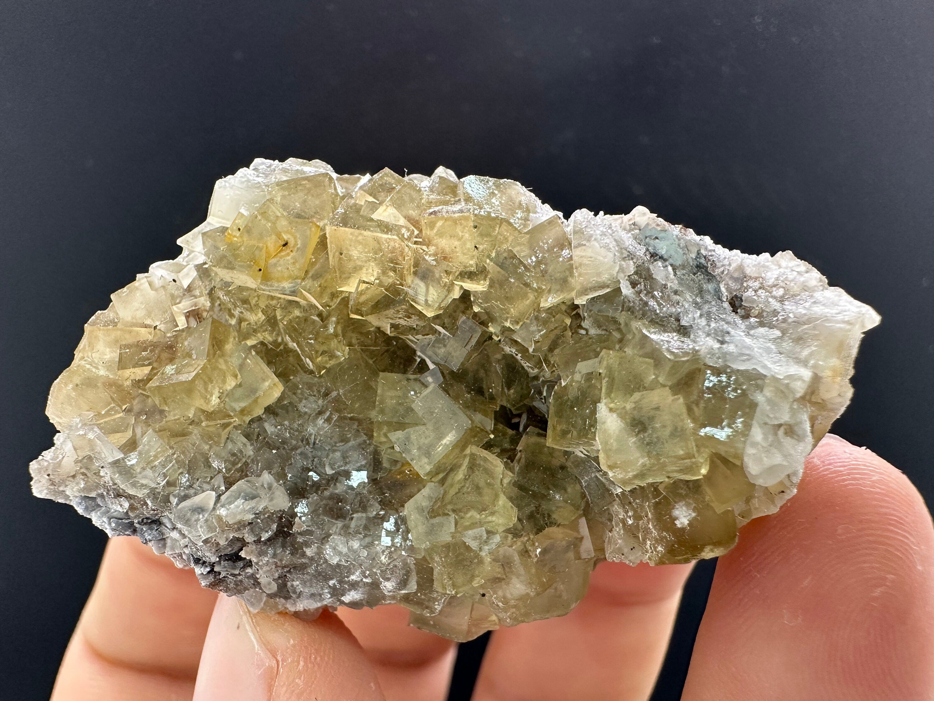 Yellow Fluorite Mineral Specimen from Spain