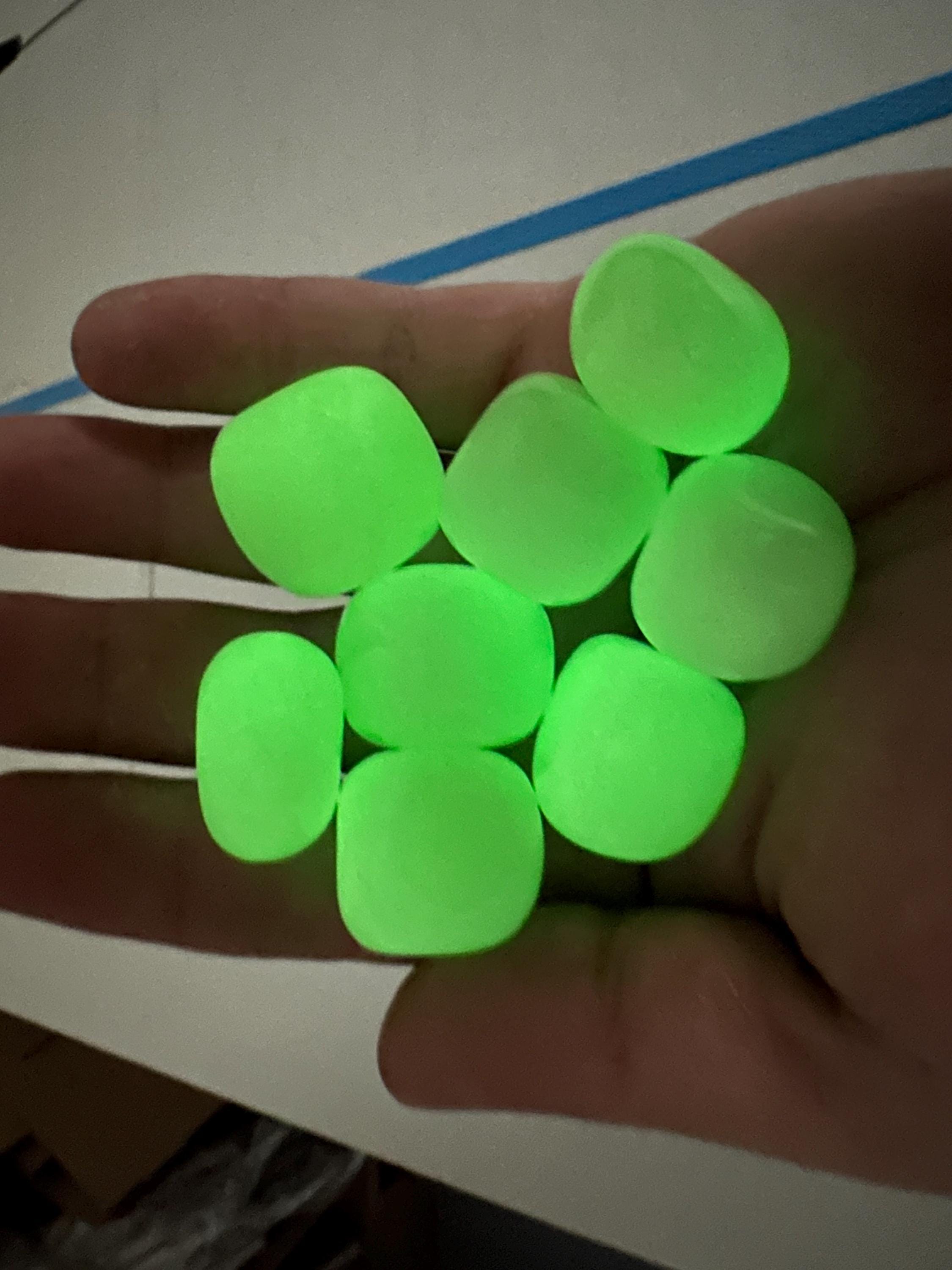 Luminous Tumble Stone: Glow in the Dark Healing Crystal