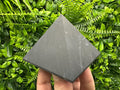 Shungite Pyramid (8cm): EMF & 5G Protection, Healing Crystal