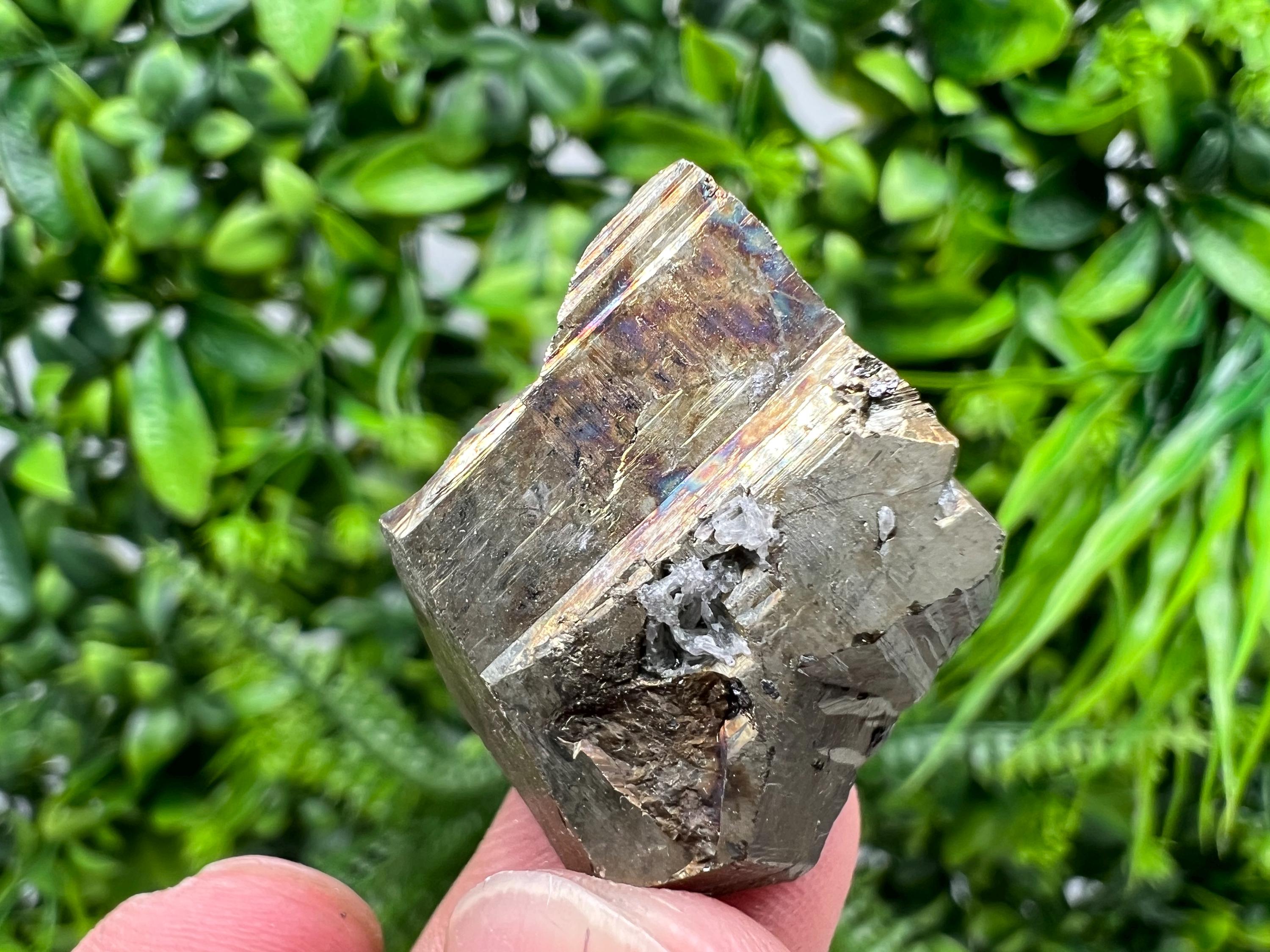 Mini Rainbow Pyrite Cluster, Borieva Mine, Bulgaria