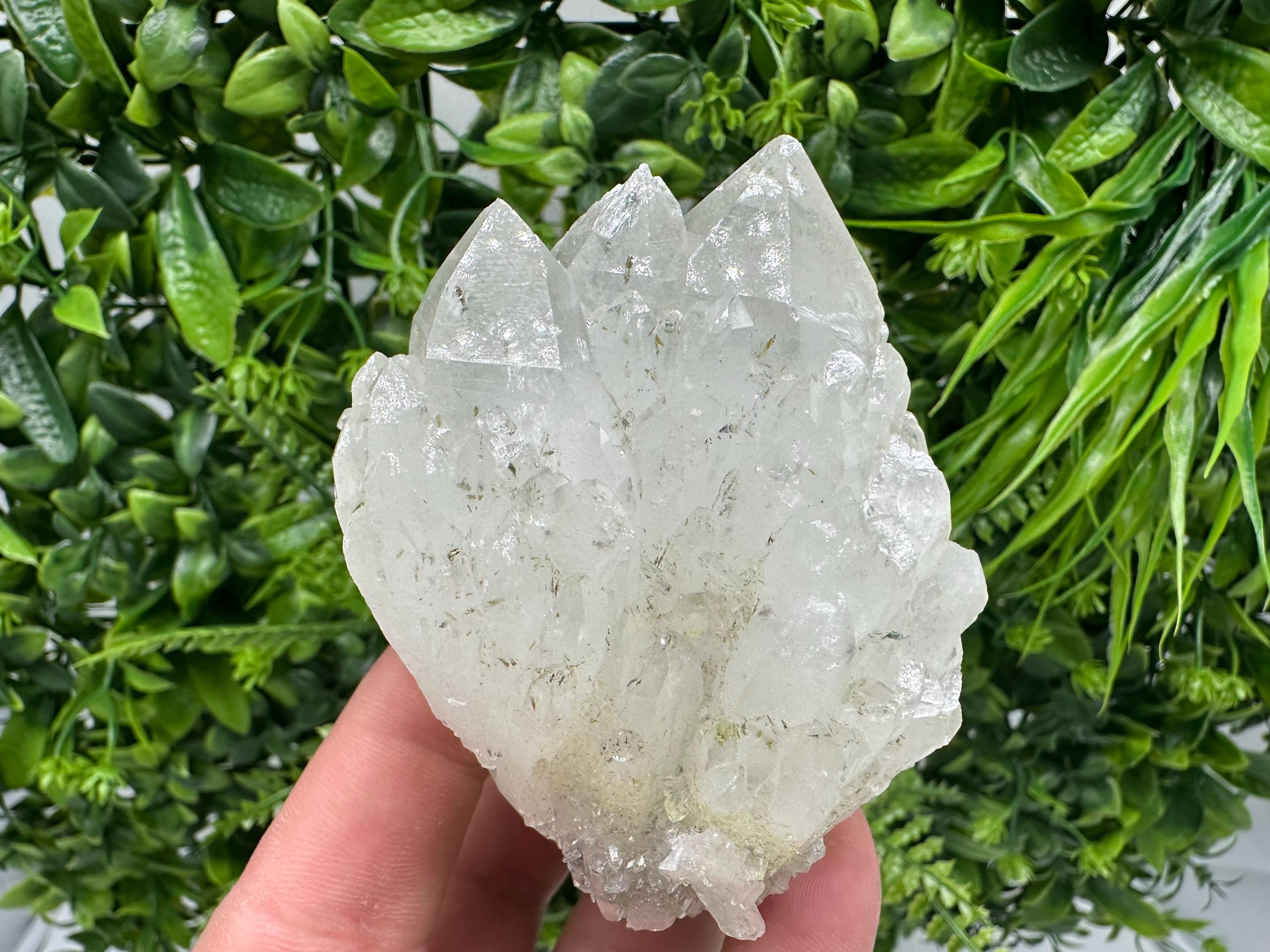 Natural Quartz with Epidote Mineral Specimen, Bulgaria