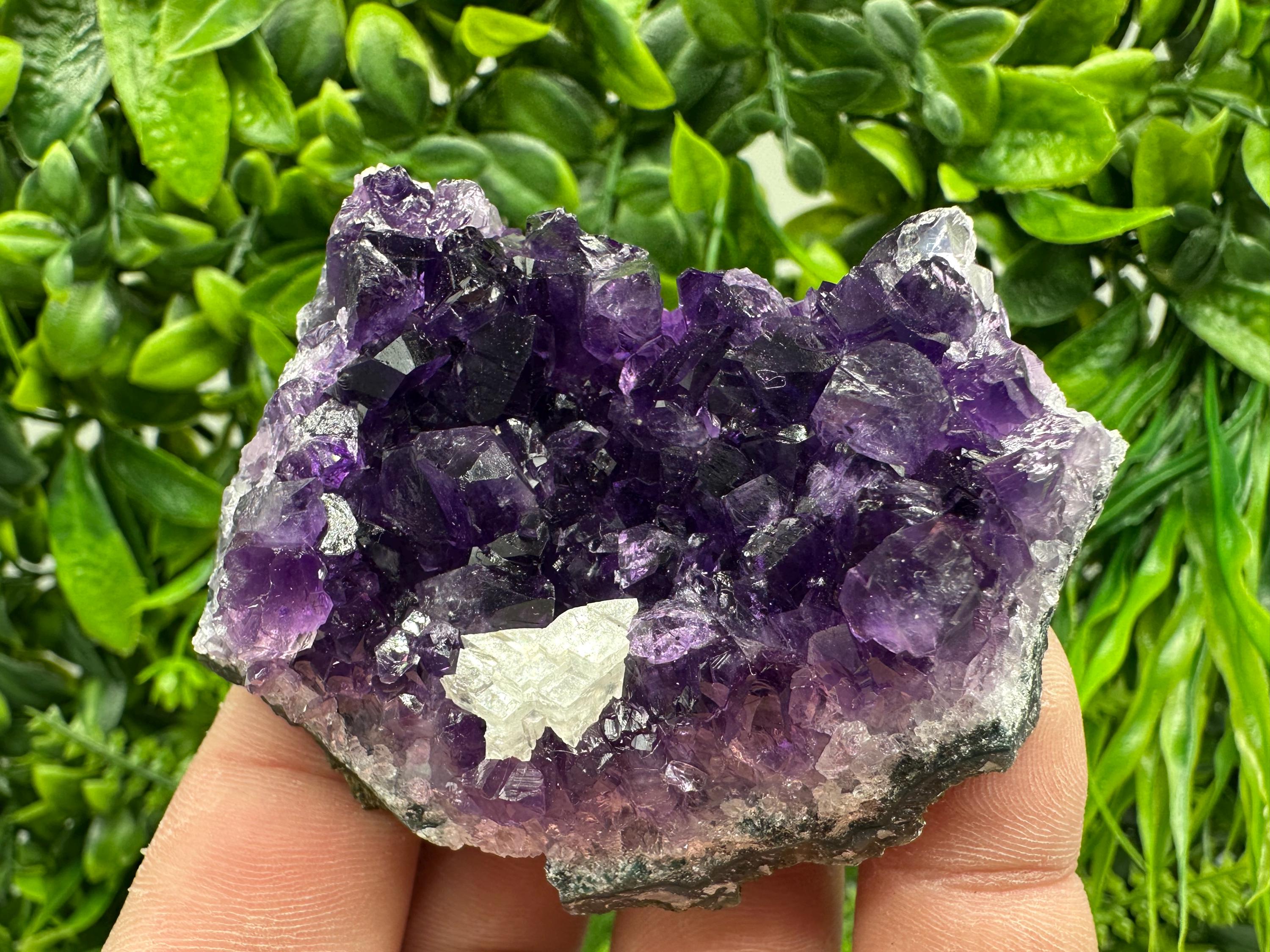Purple Amethyst Crystal Cluster, Uruguay Home Decor, Energy Crystal