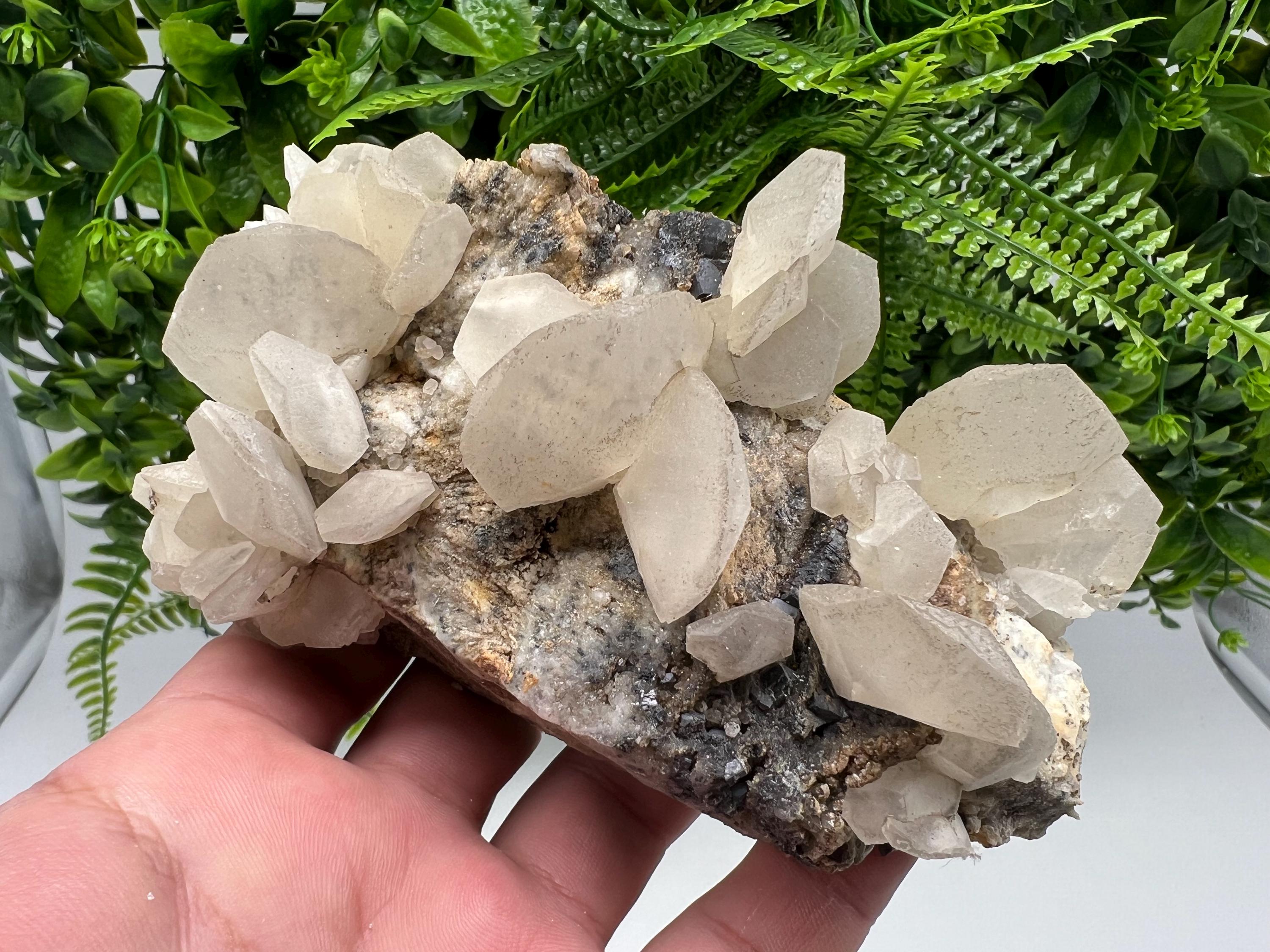 Natural Calcite Cluster: Bulgaria Mineral Specimen, Home Decor Stone
