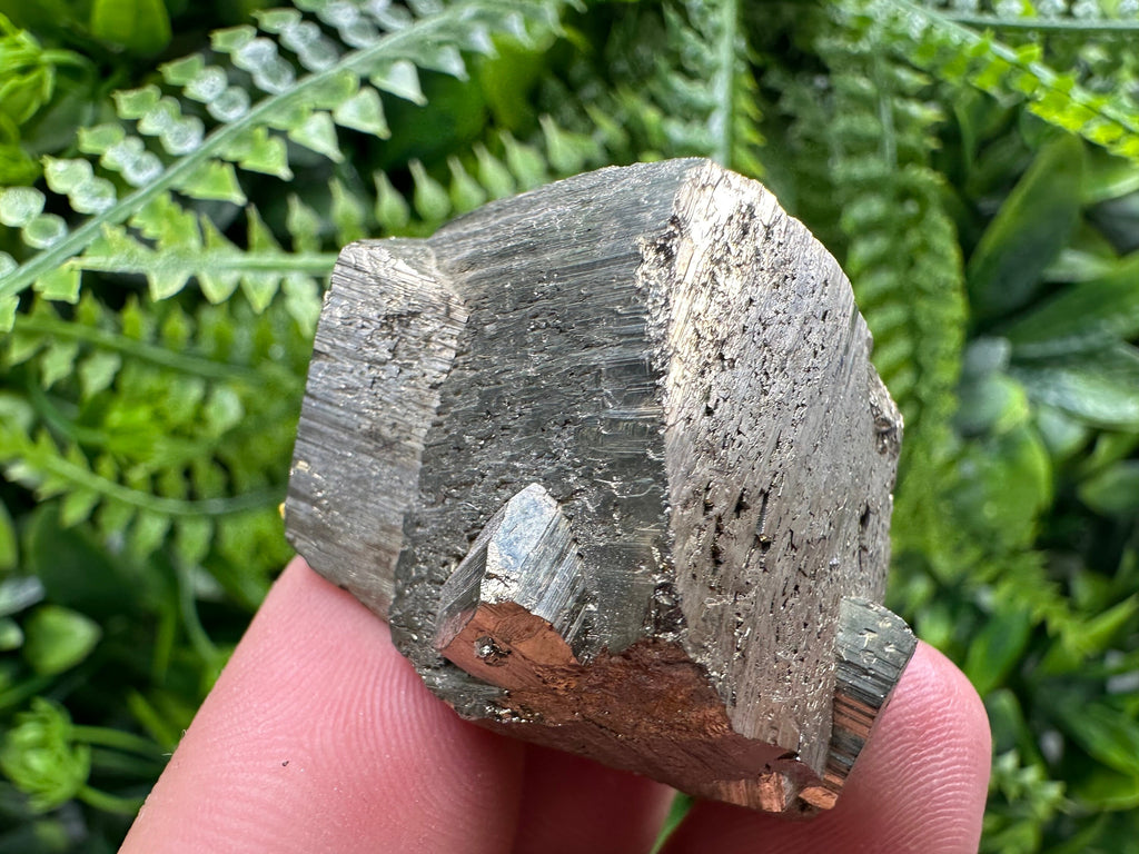 Natural Pyrite Crystal, Shiny Fool's Gold Mineral, Borieva Mine