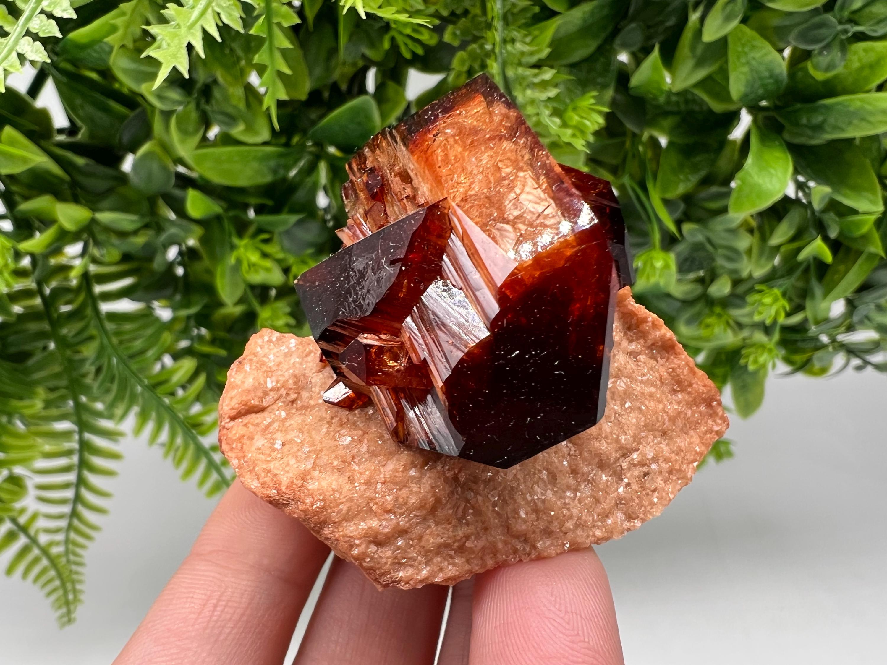 Orange-Brown Arcanite Mineral Specimen, Santa Ana Tin Mine