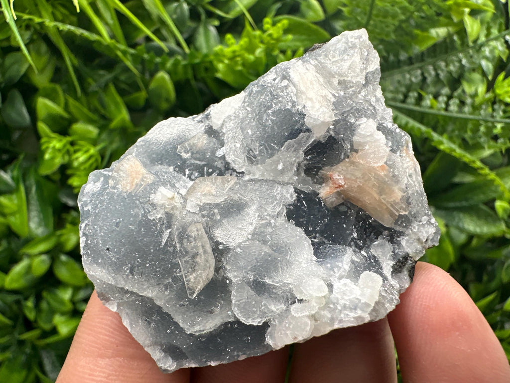 Apophyllite Stilbite on Chalcedony Specimen, India Crystal
