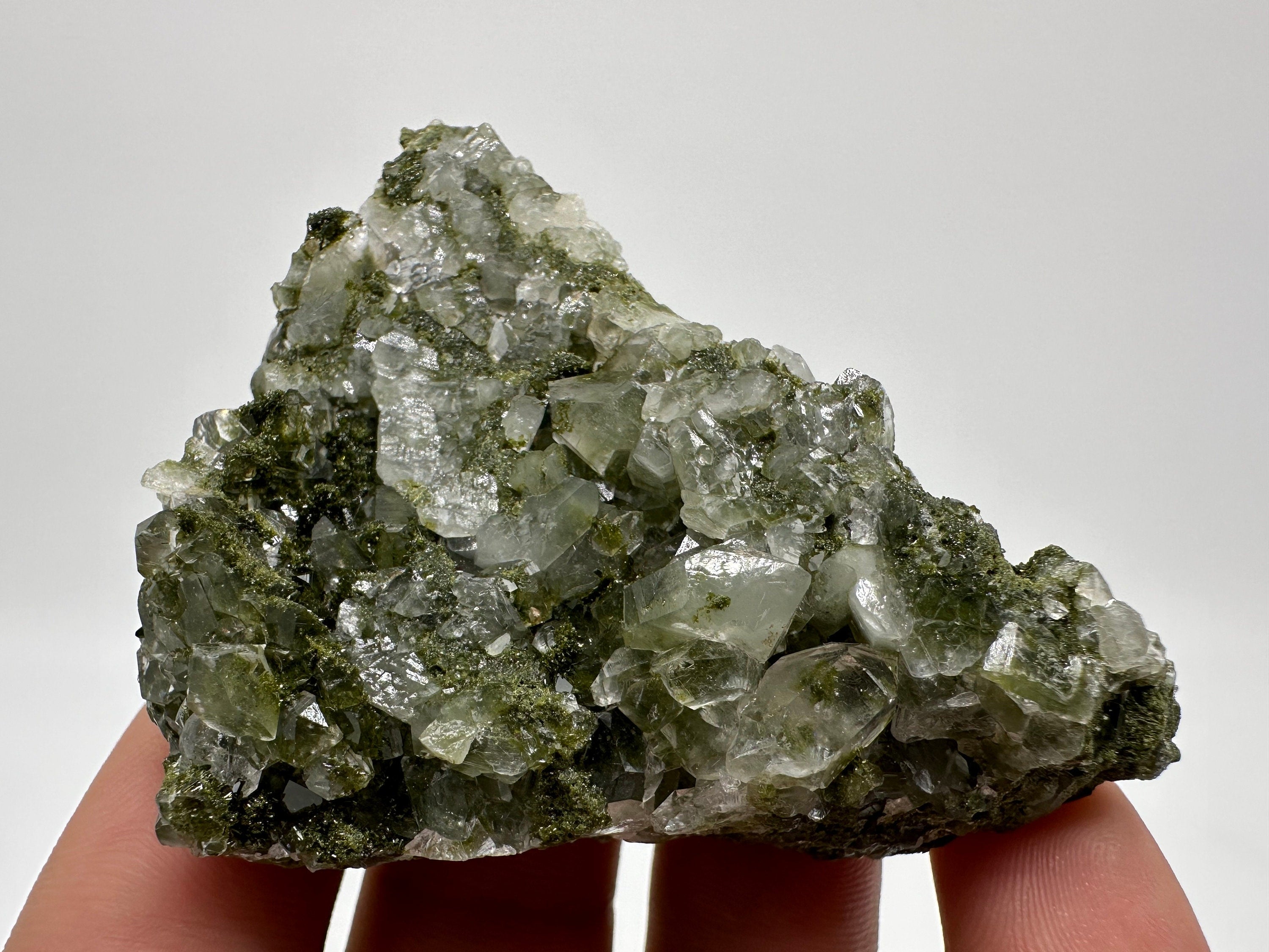 Rainbow Epidote with Quartz, Hakkari Turkey Mineral Specimen