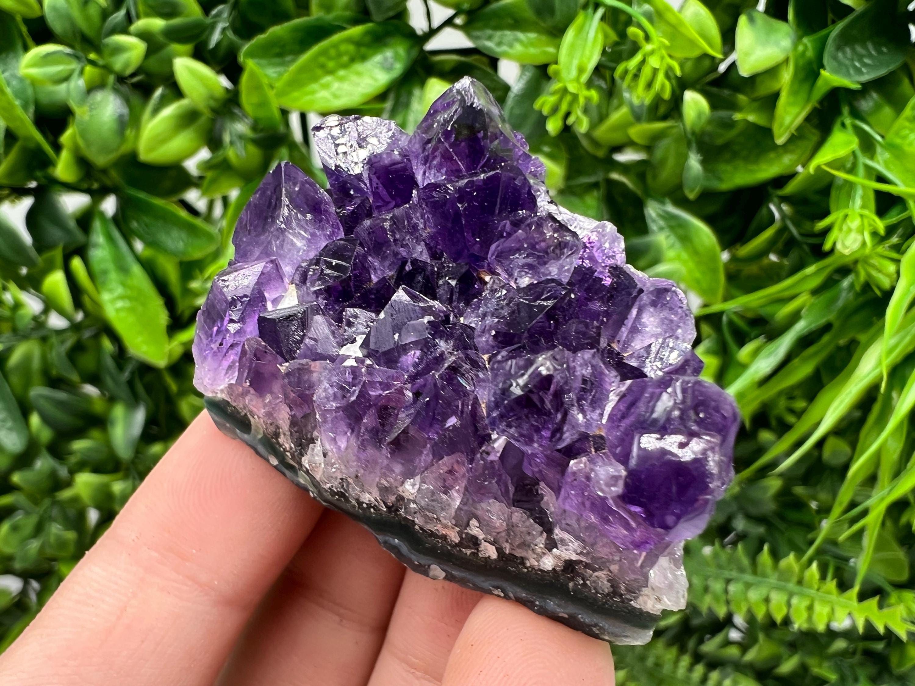 Uruguay Amethyst Crystal: Purple Quartz Home Decor, Energy Stone