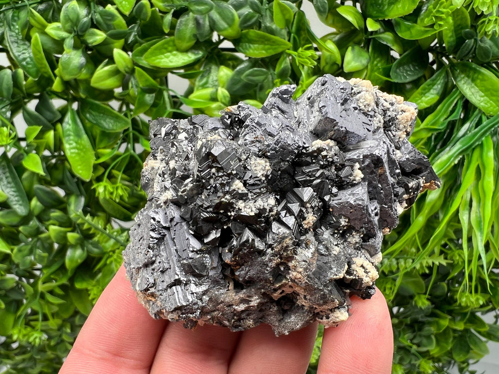 Skeleton Galena Cluster: Rare Morphology Crystal Mineral Souvenir
