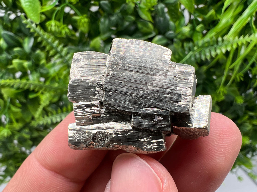 Rainbow Pyrite Hematite Cluster: Borieva Mine, Bulgaria