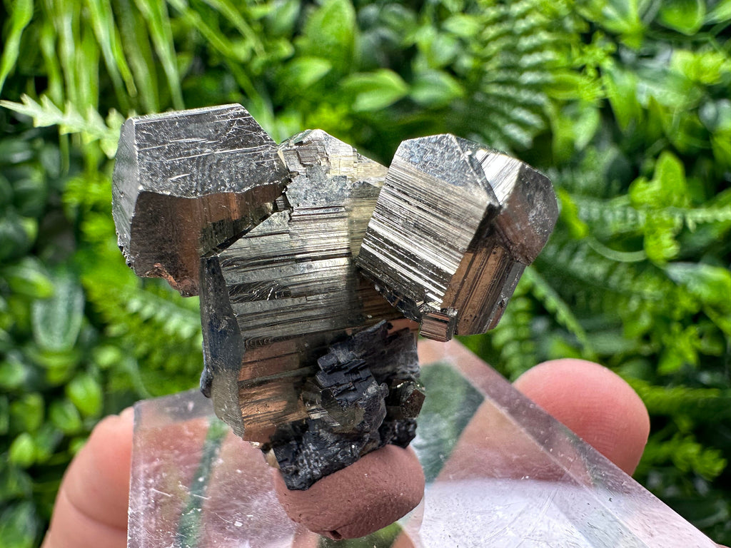 Rare Shiny Pyrite Cluster: Natural Crystal Mineral Souvenir
