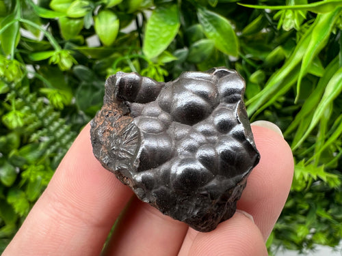 Botryoidal Black Hematite Specimen: Moroccan Crystal, Reiki Chakra Stone