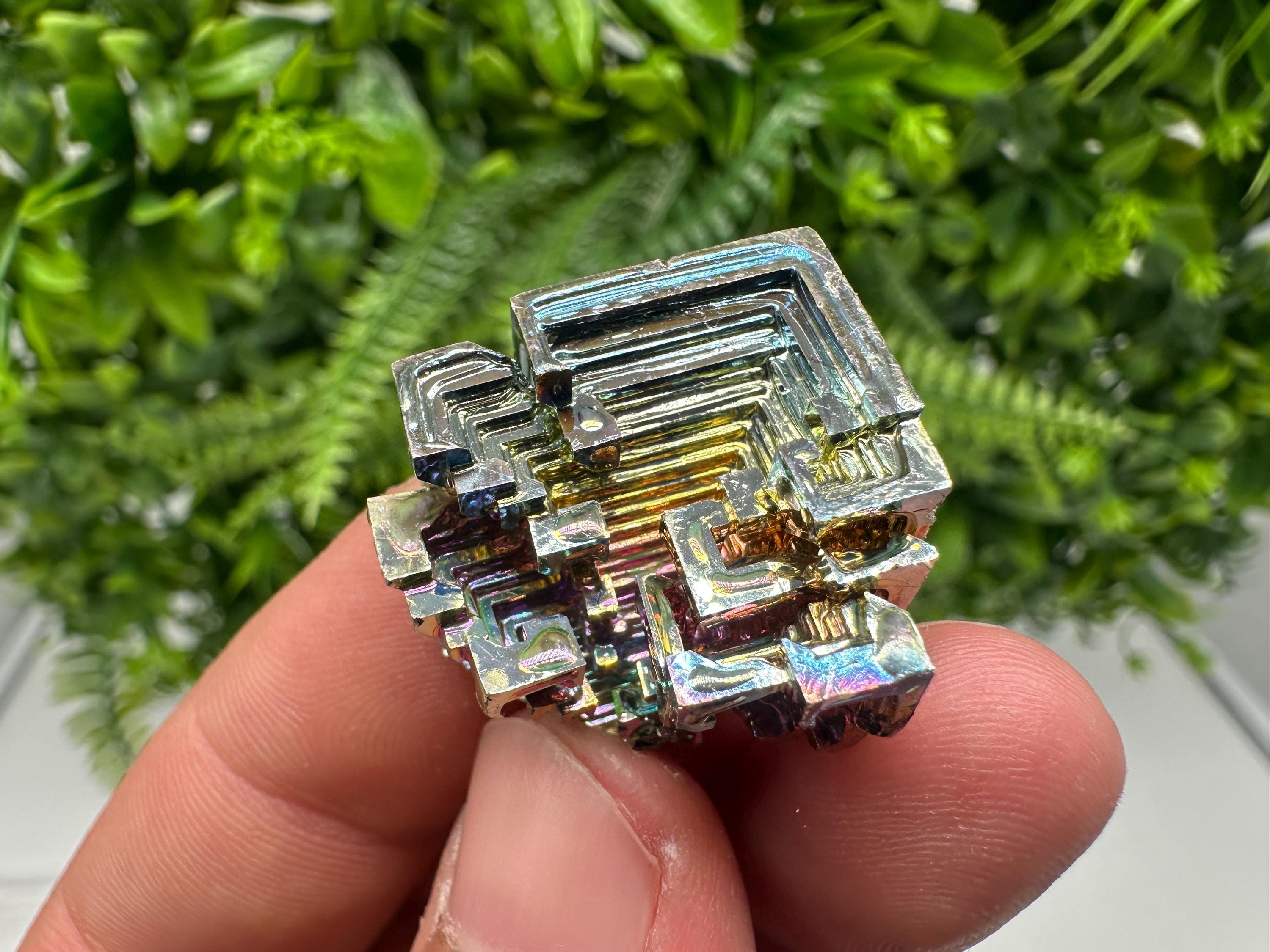 Rainbow Bismuth Crystal: Rare Gemstone Specimen,wholesale Bismuth