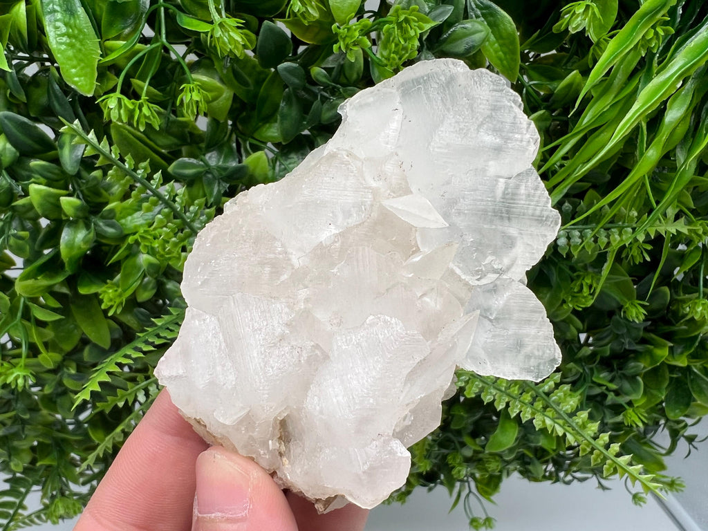 White Calcite on Matrix: Madan Bulgaria Crystal Mineral