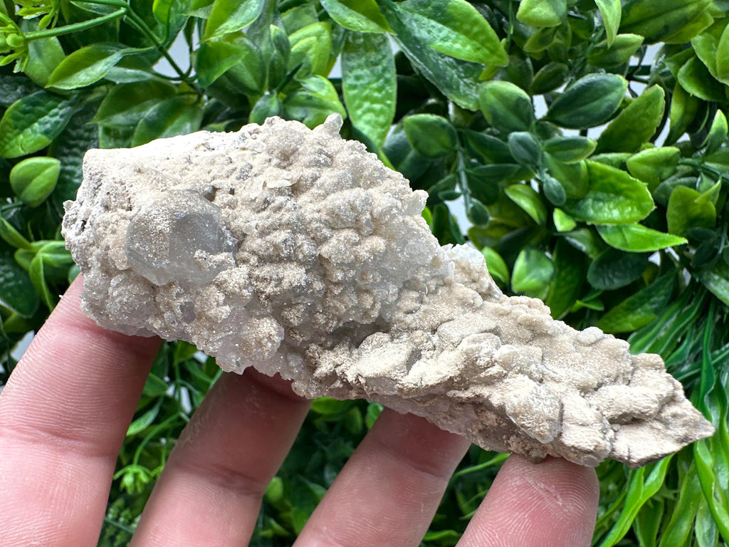 Transparent Apophyllite on Chalcedony, India Mineral Specimen