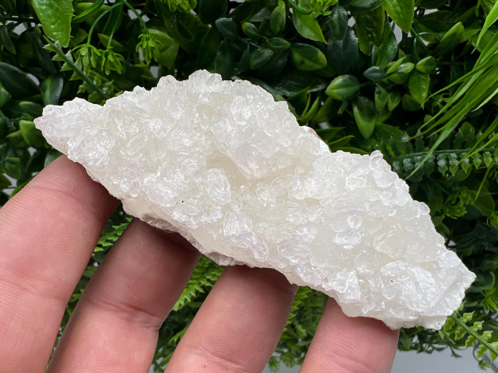 Transparent Apophyllite on Chalcedony, India Minerals Specimen