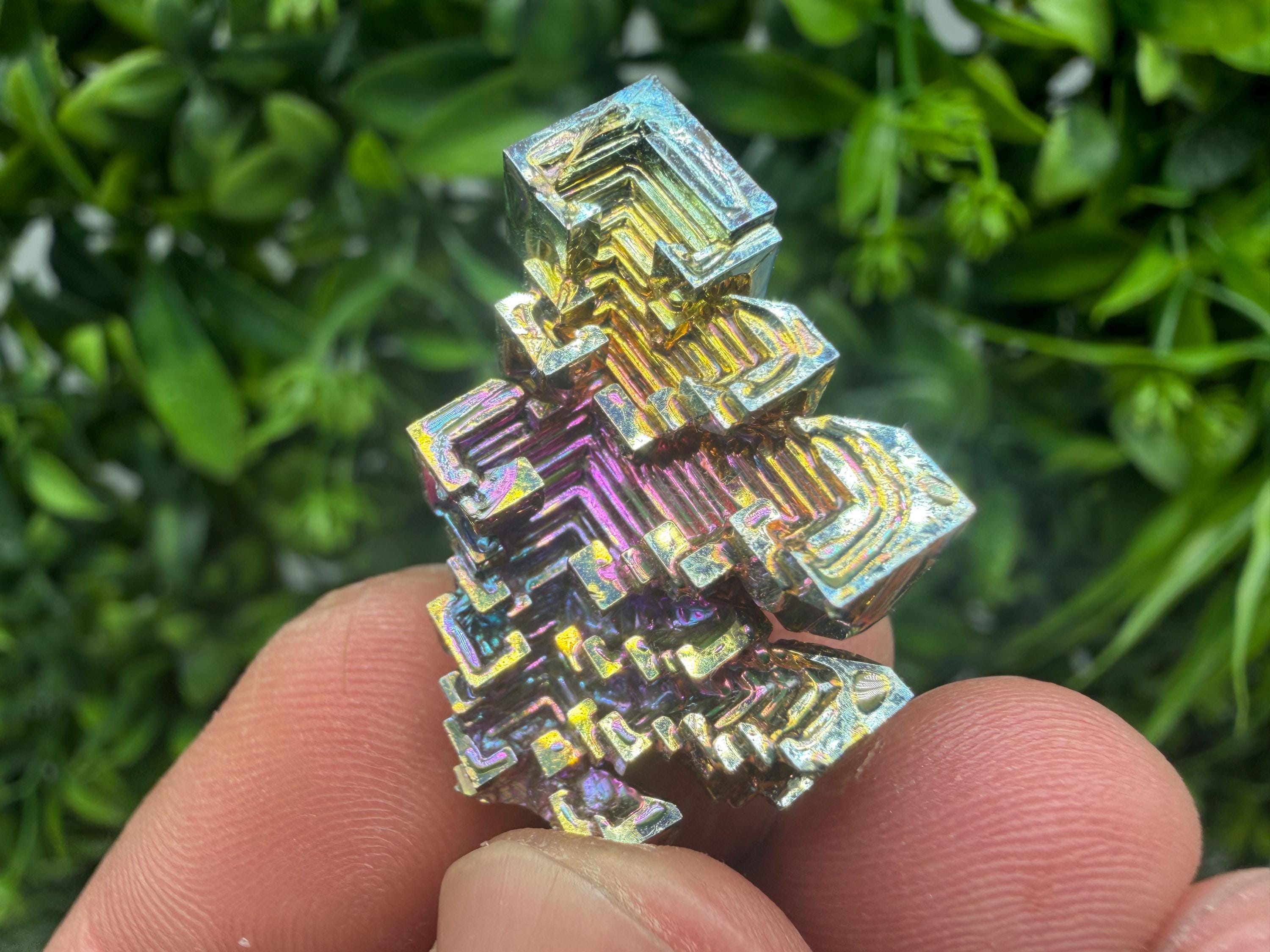 Rainbow Bismuth Crystal: Rare Gemstone Specimen,wholesale Bismuth