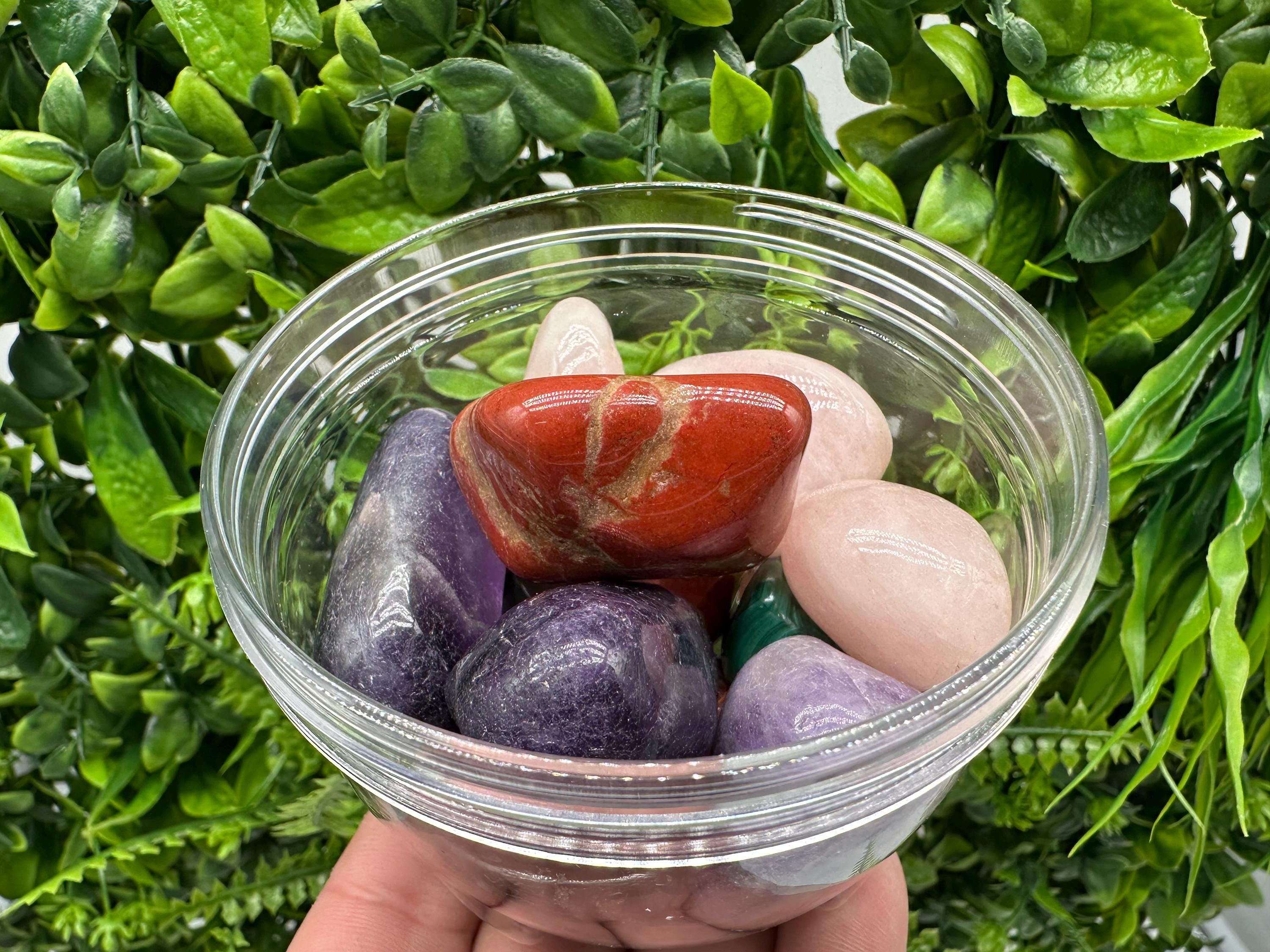 Mixed Tumbled Healing Crystals Set: Polished Raw Stones