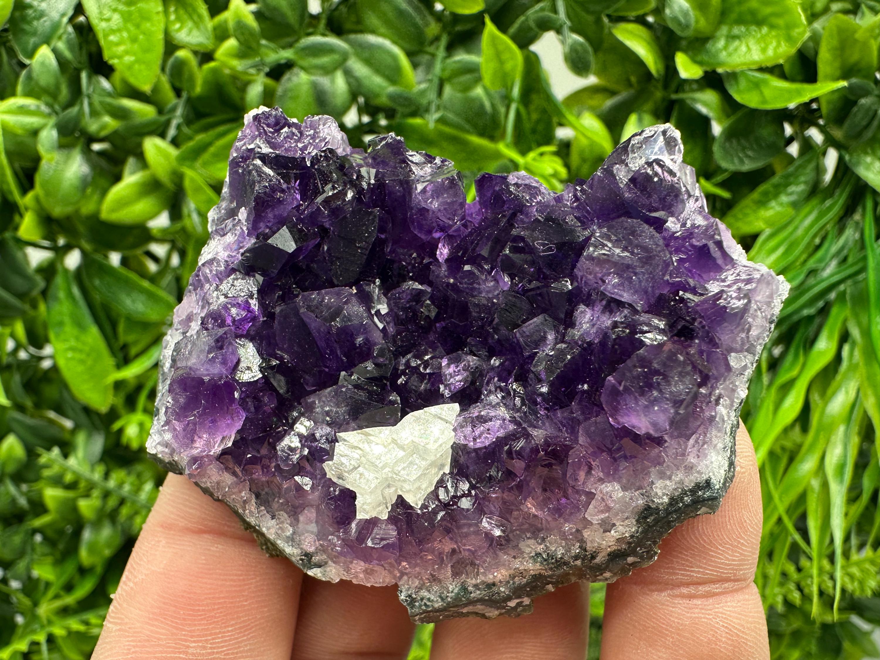 Purple Amethyst Crystal Cluster, Uruguay Home Decor, Energy Crystal