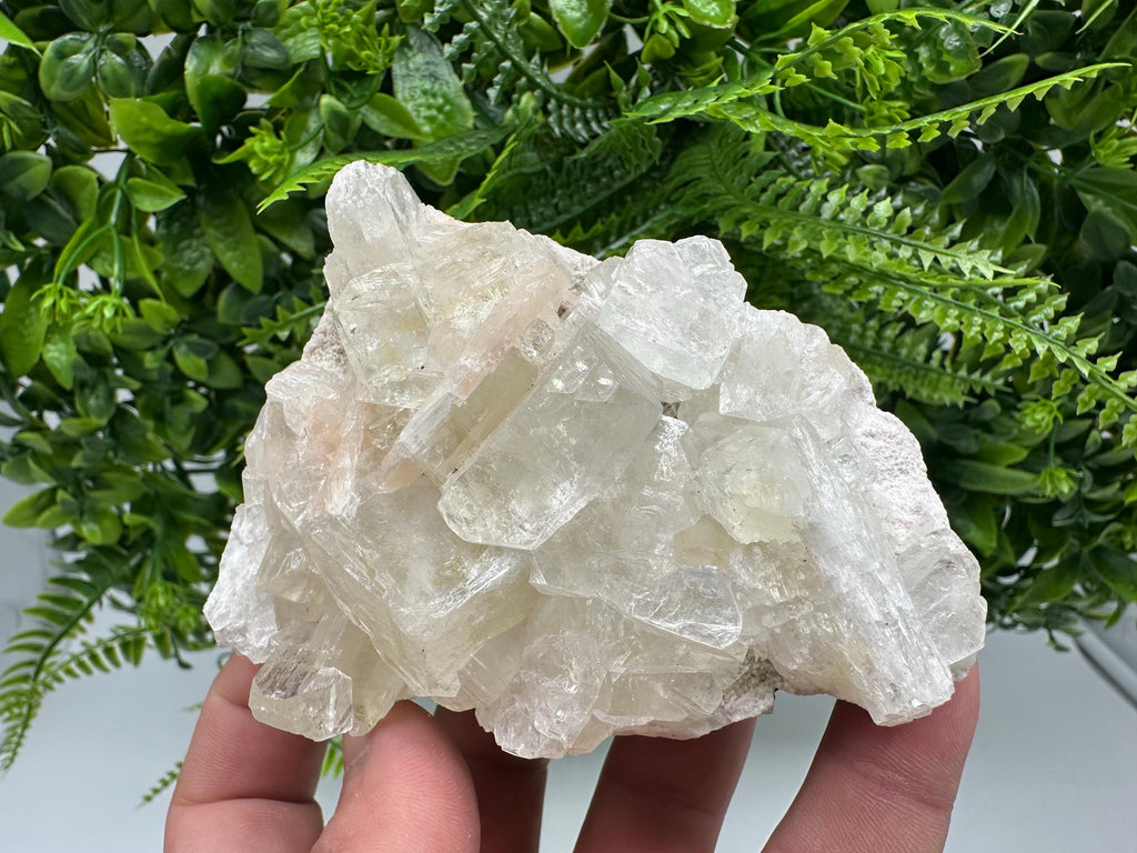 Apophyllite Stilbite Cluster on Chalcedony, India Crystal Mineral Specimen