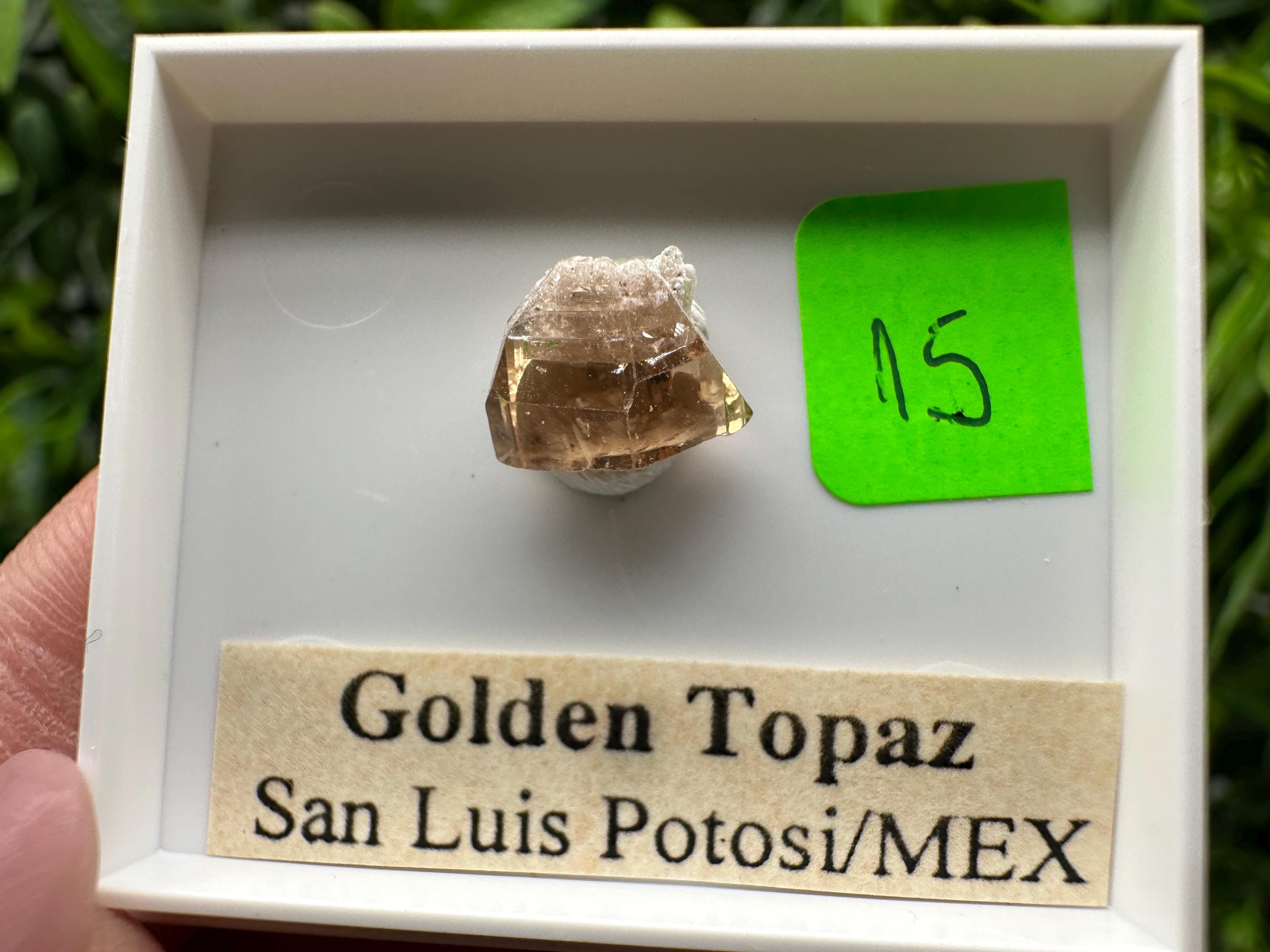 Golden Topaz Crystal, Mineral Specimen from Mexico