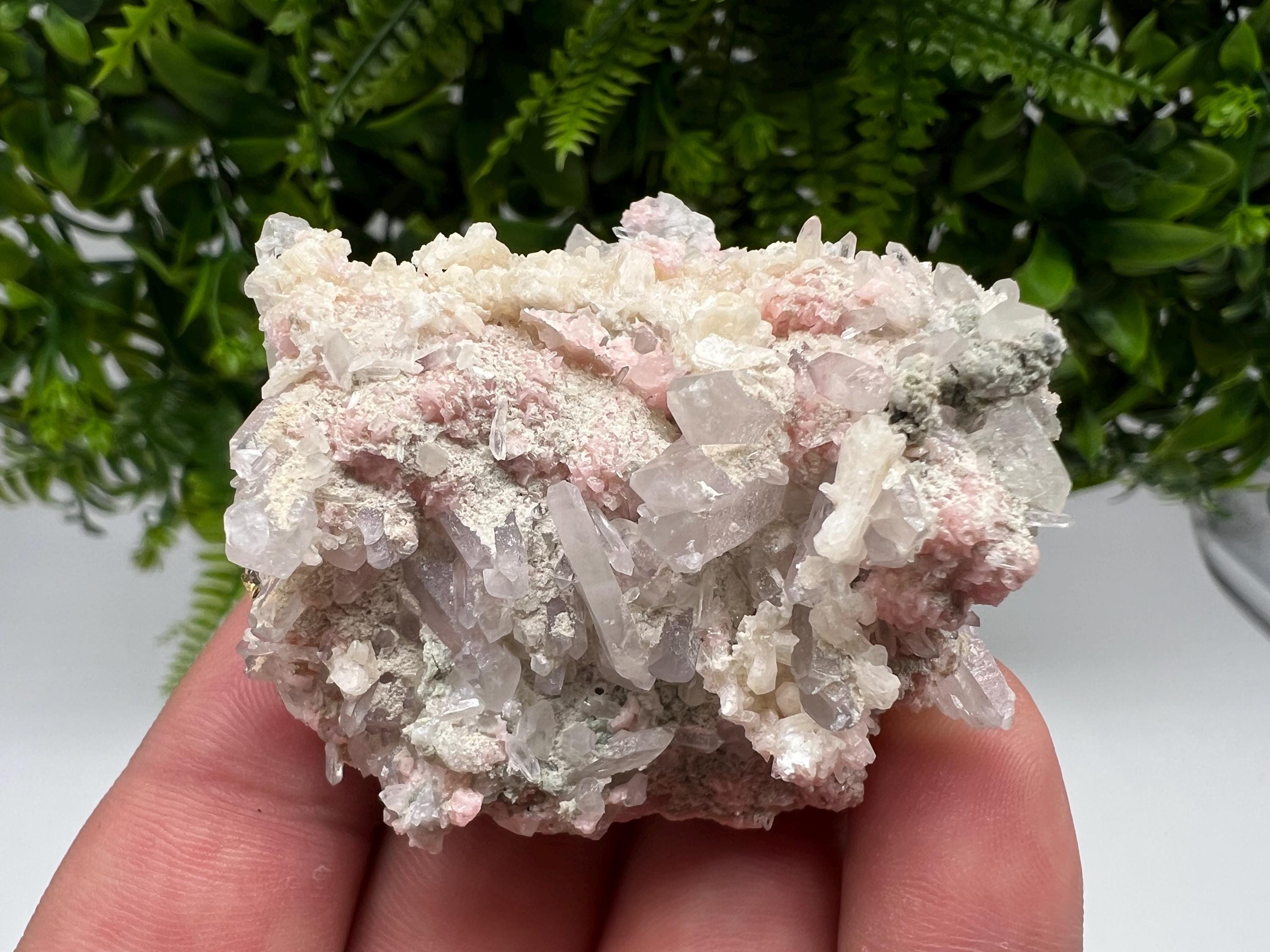 Pink Rhodochrosite Crystal: Starnica Mine, Bulgaria - Home Decor Stone