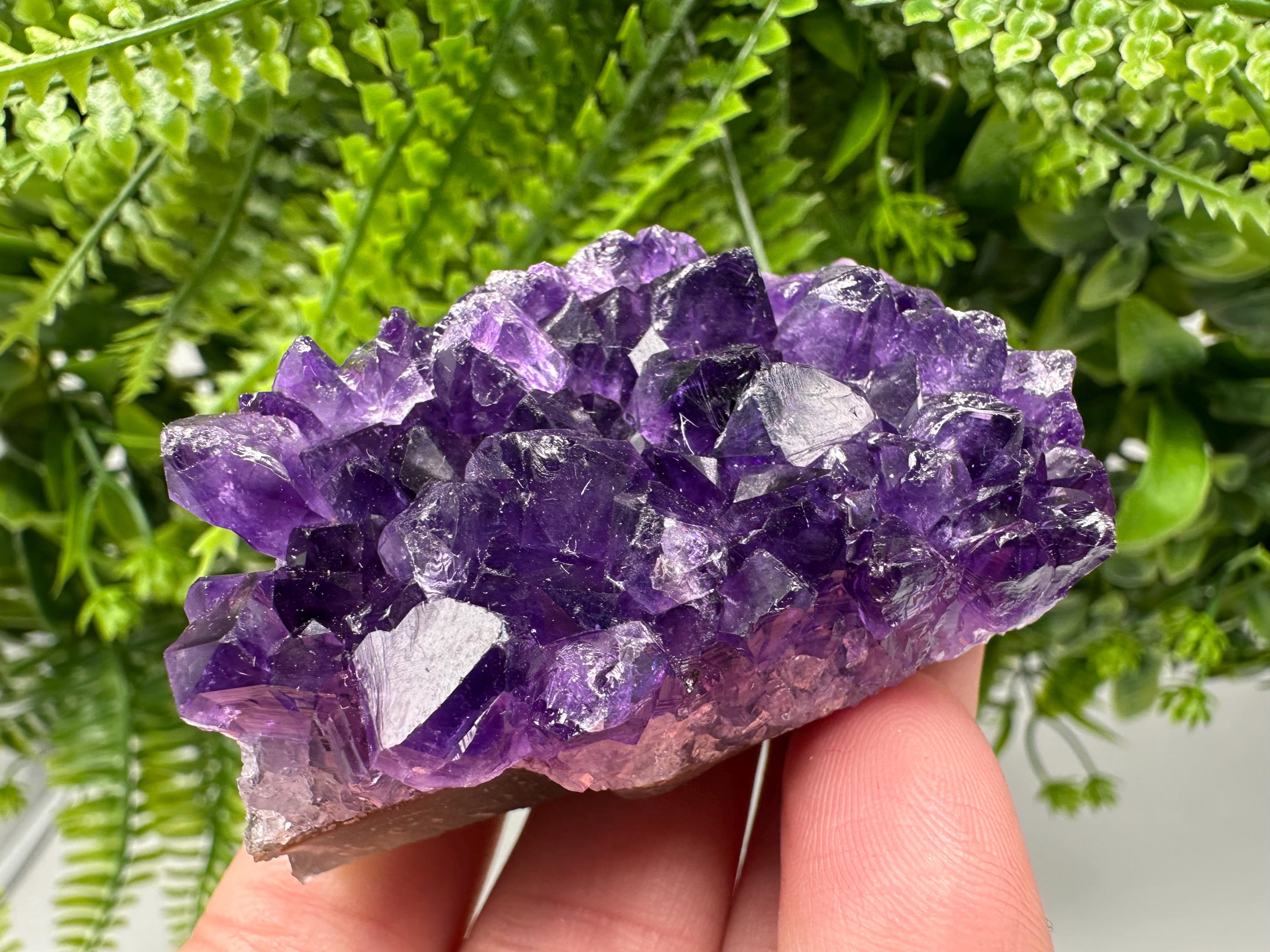 Uruguay Amethyst Crystal: Purple Quartz Home Decor, Energy Stone