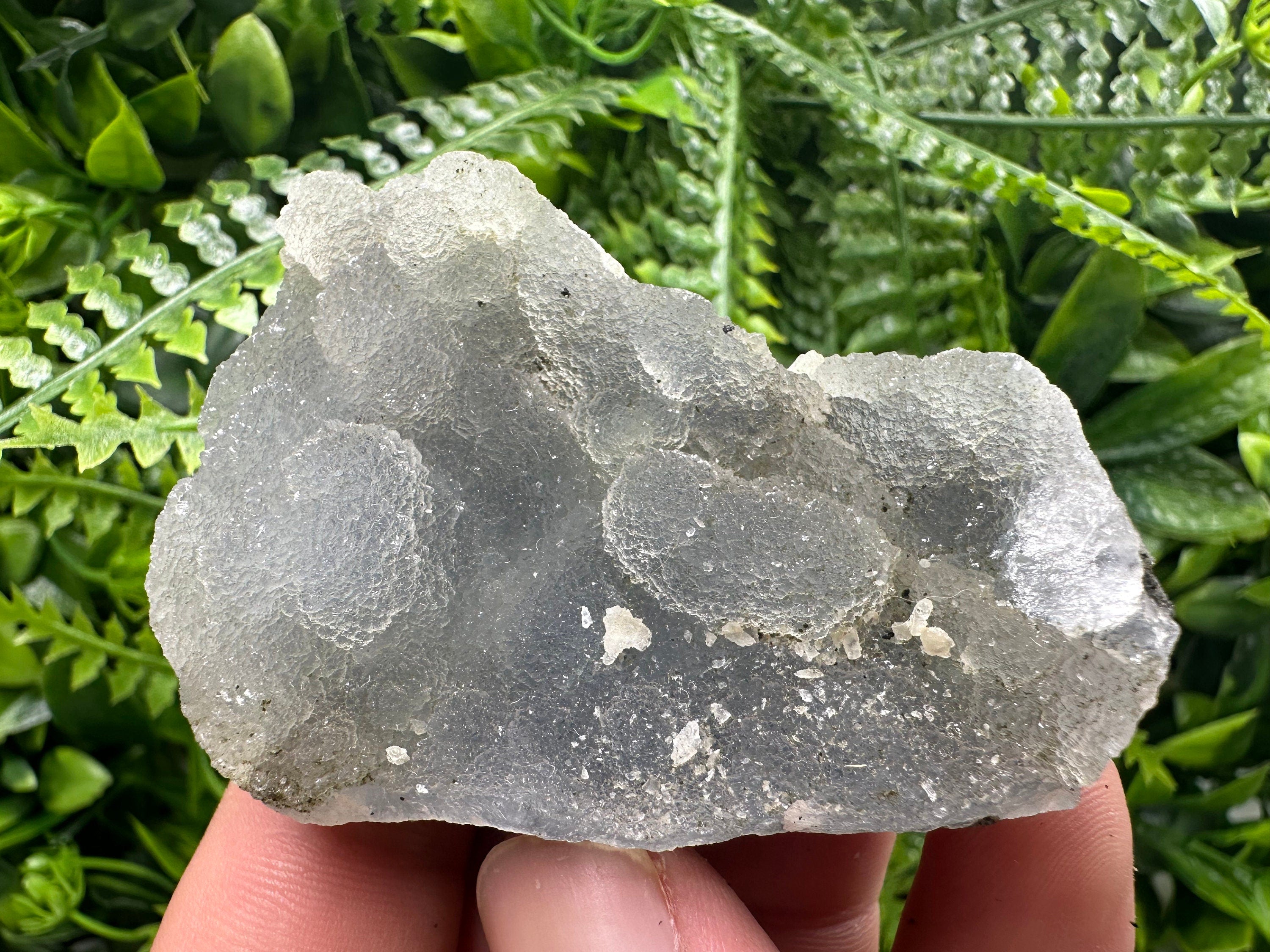 Natural Chalcedony Specimen: India Crystal Stone, Home Decor