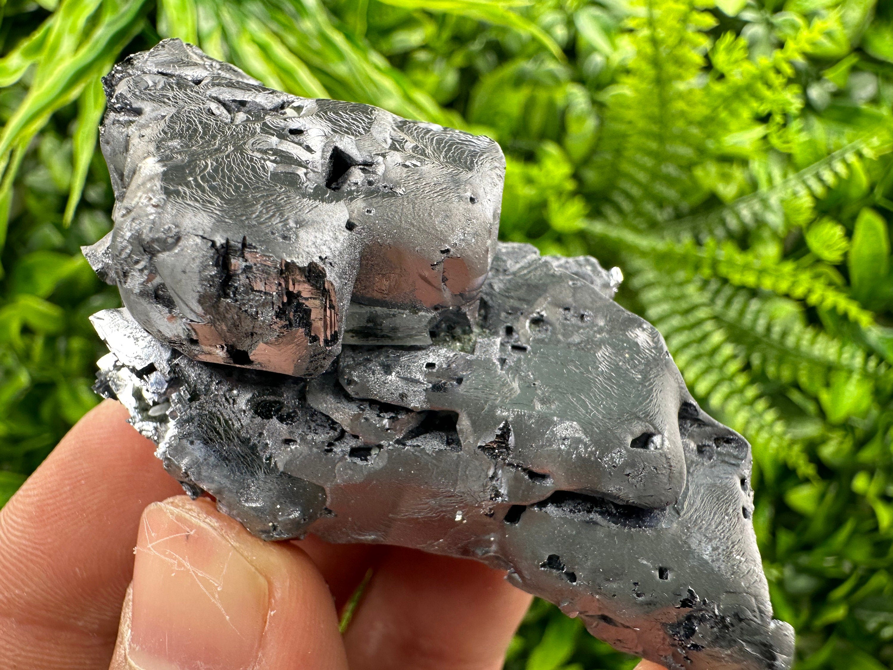 Shiny Galena Cluster: Rare Borieva Mine Crystal, Bulgaria
