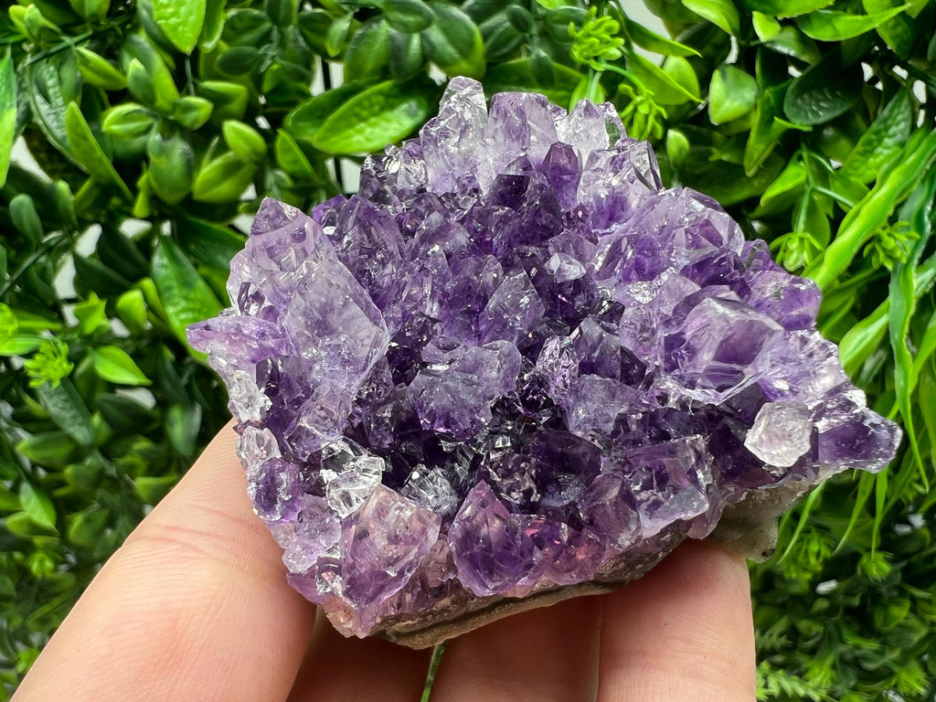 Uruguay Amethyst Crystal: Purple Quartz Home Decor, Energy Stone