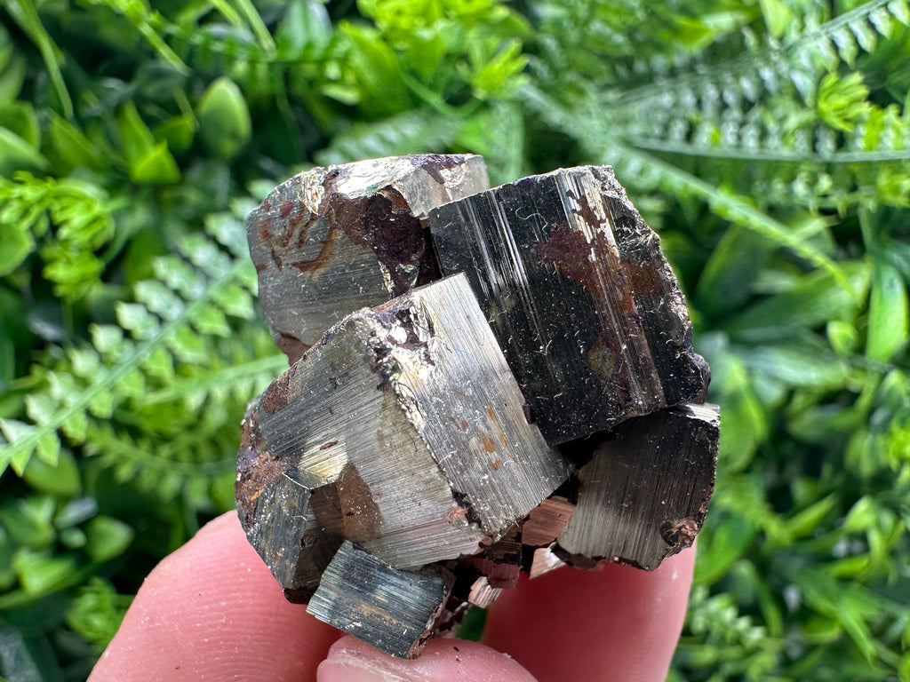 Natural Pyrite Crystal Cluster, Shiny Mineral Specimen